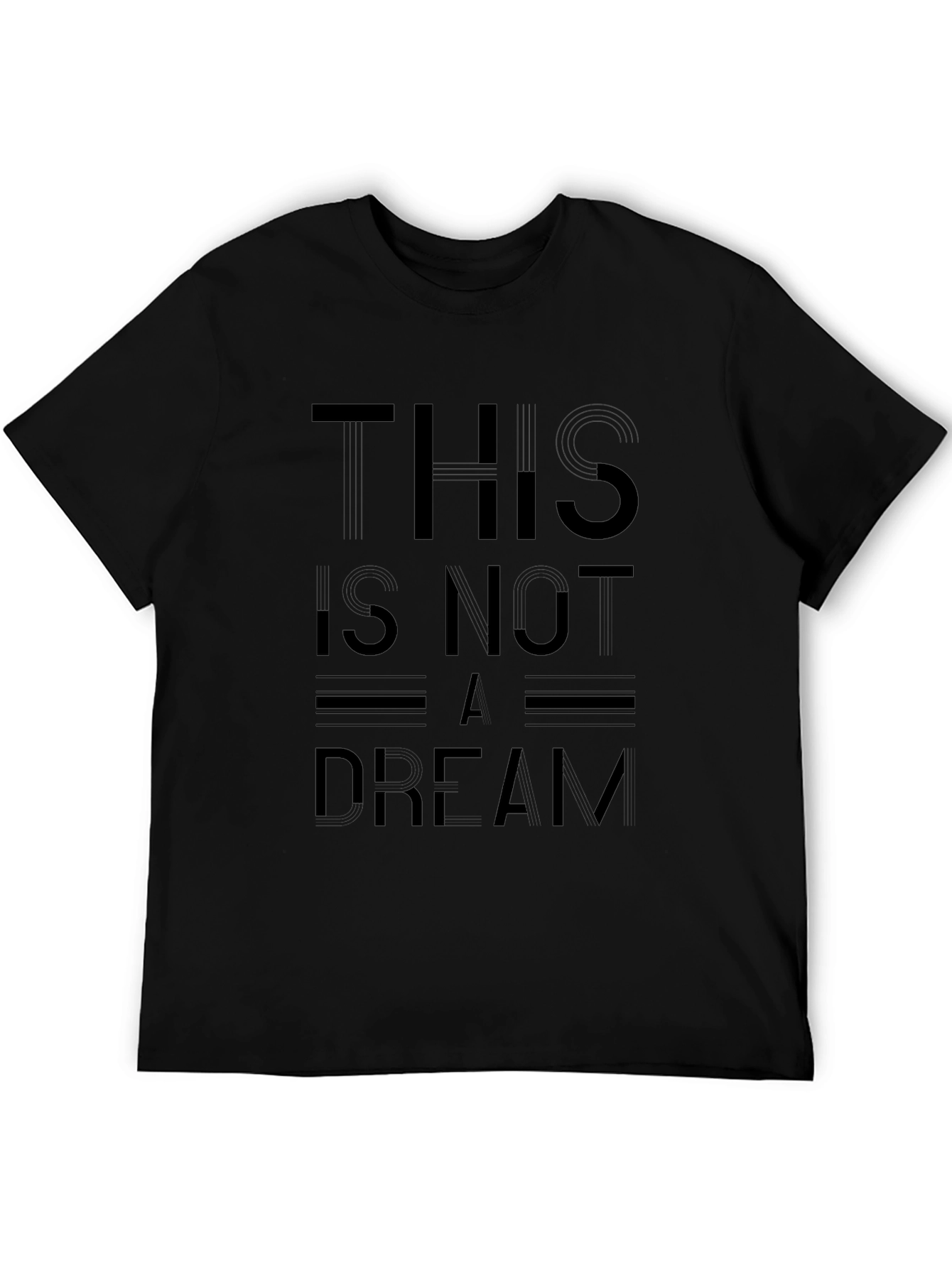 This Is Not A Dream Black Graphic Tee