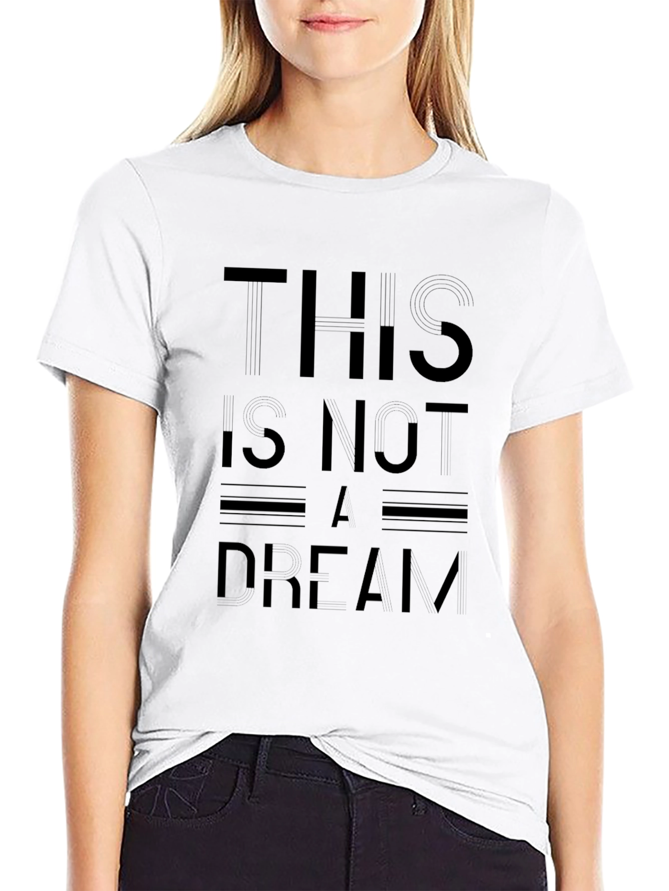 This Is Not A Dream Black Graphic Tee