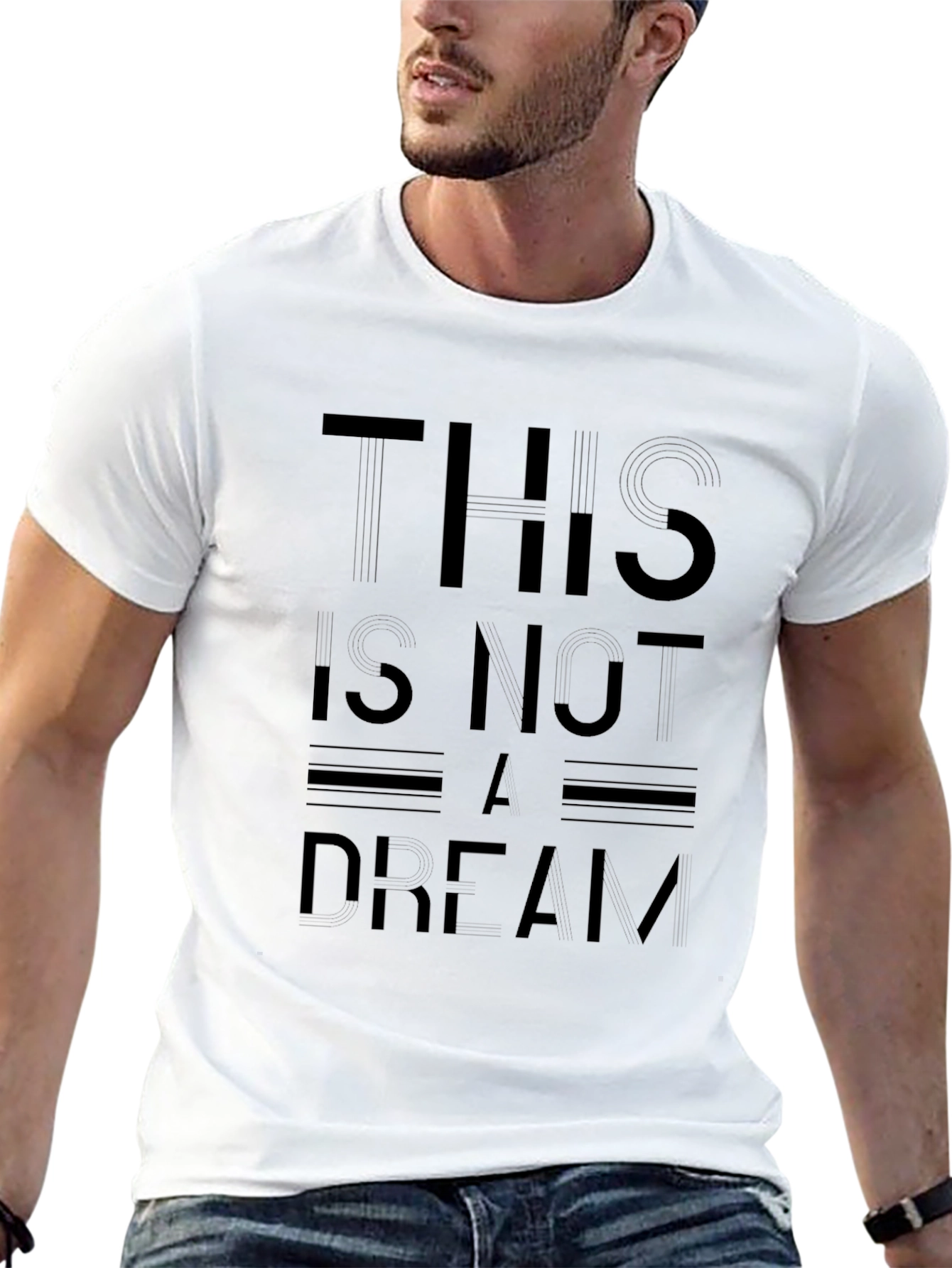 This Is Not A Dream Black Graphic Tee