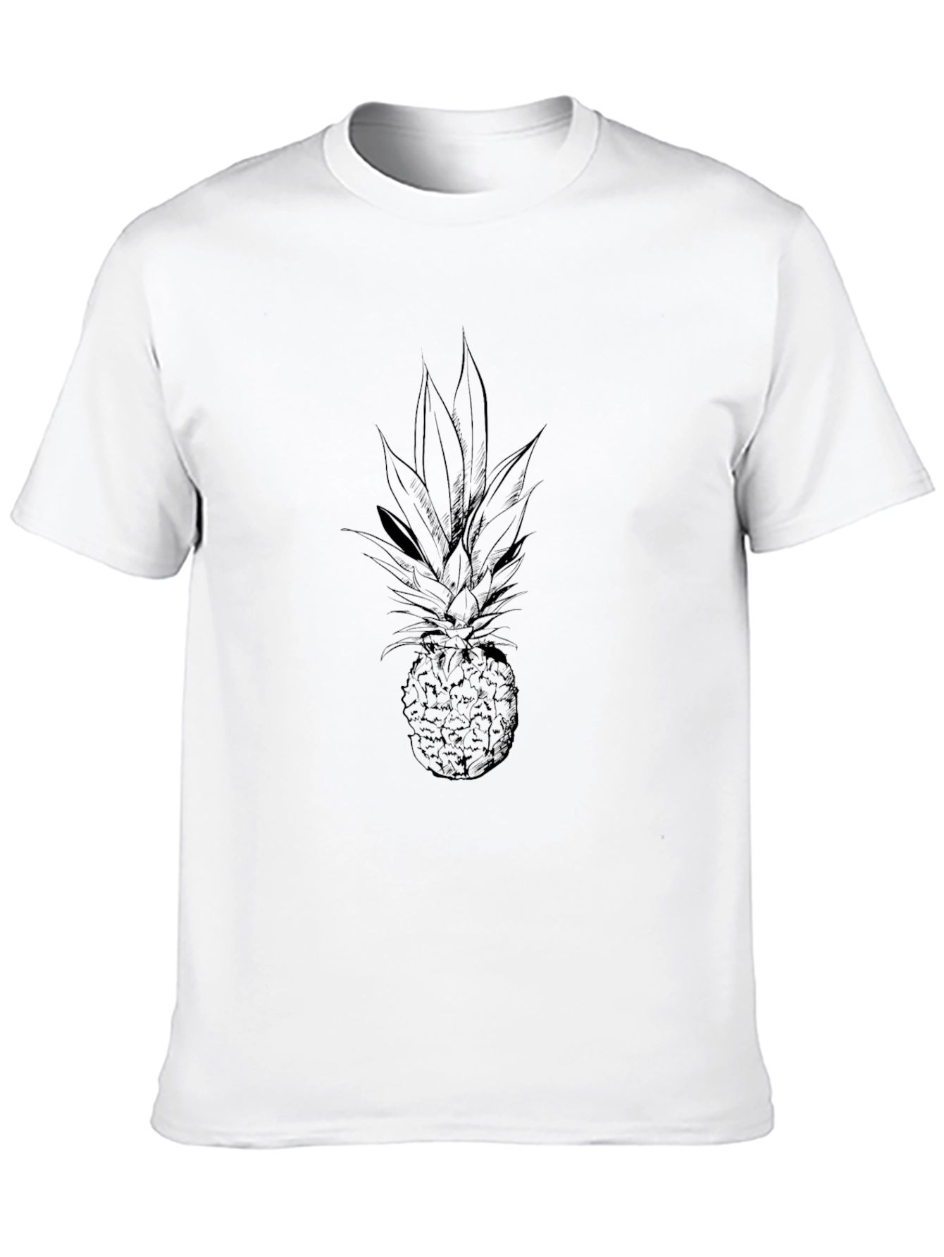 Pineapple Graphic Tee - Black Casual Shirt