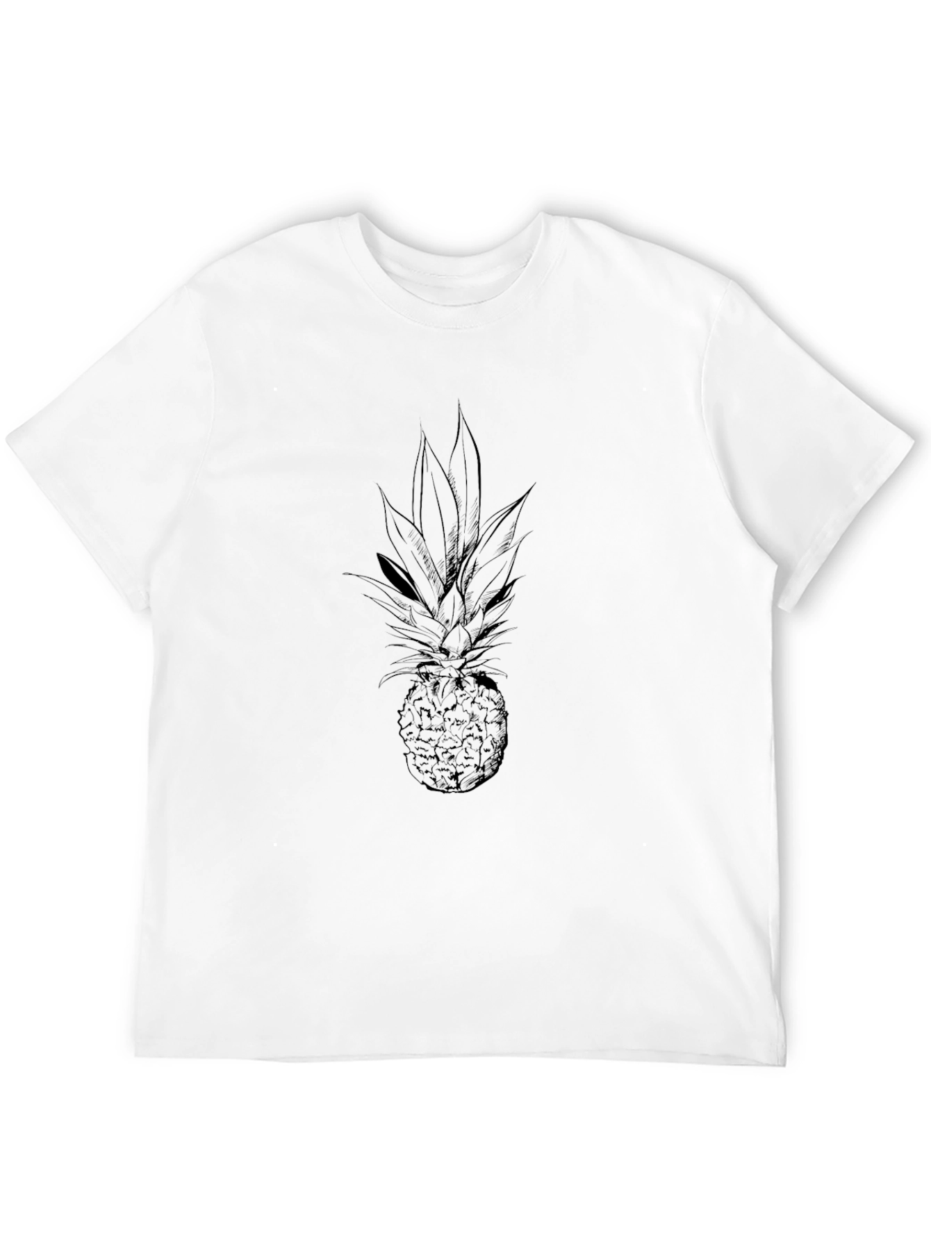 Pineapple Graphic Tee - Black Casual Shirt