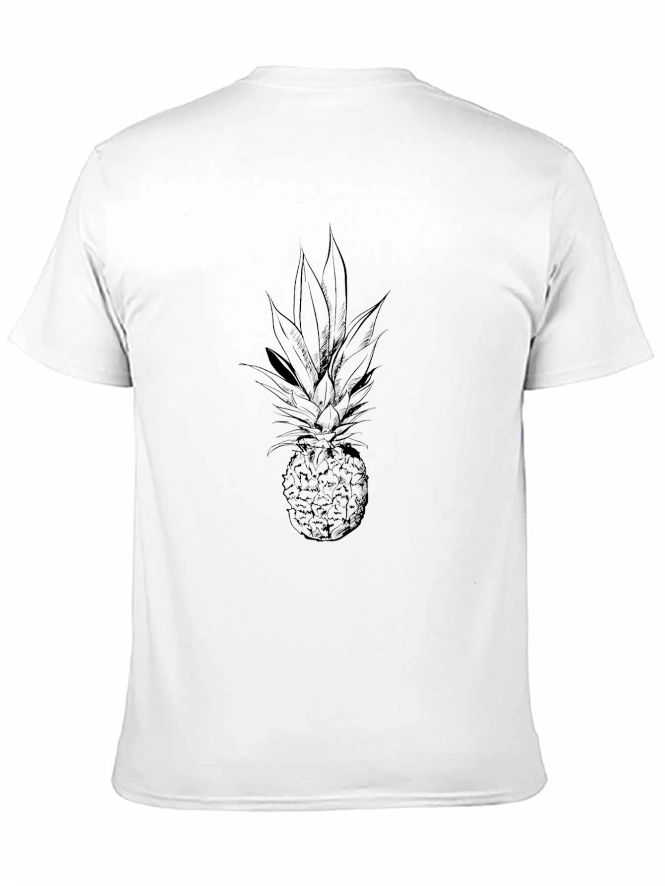 Pineapple Graphic Tee - Black Casual Shirt