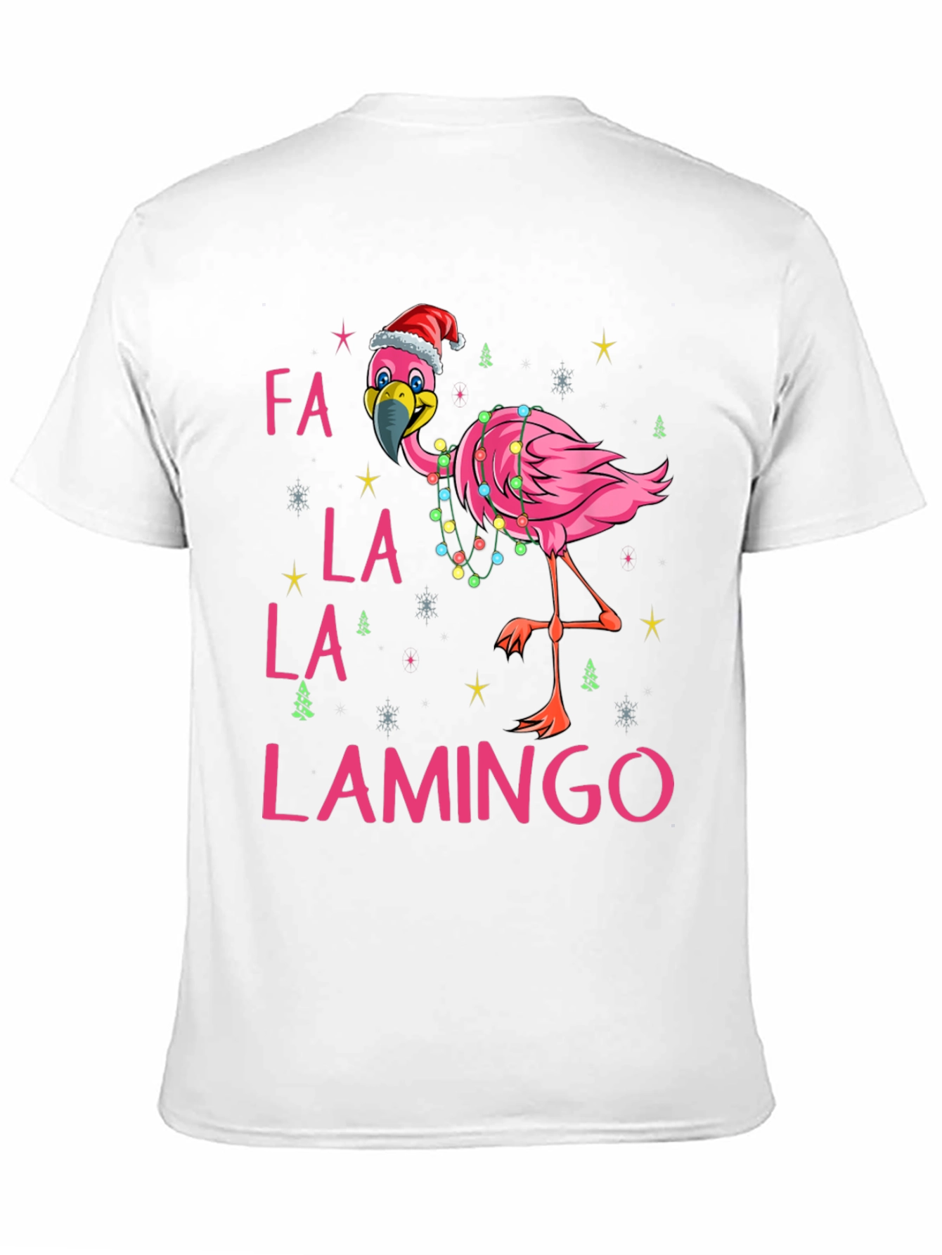Fa La La La Lamingo Christmas T-Shirt