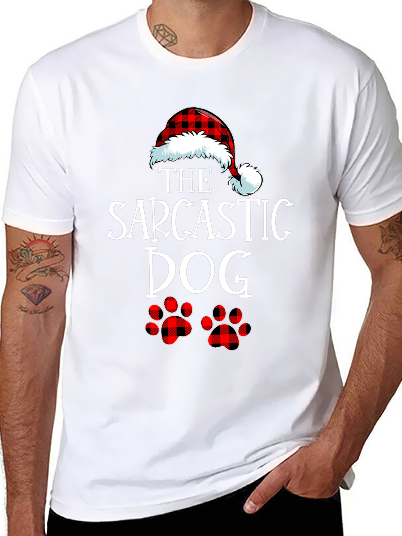 Sarcastic Dog Christmas Graphic Tee