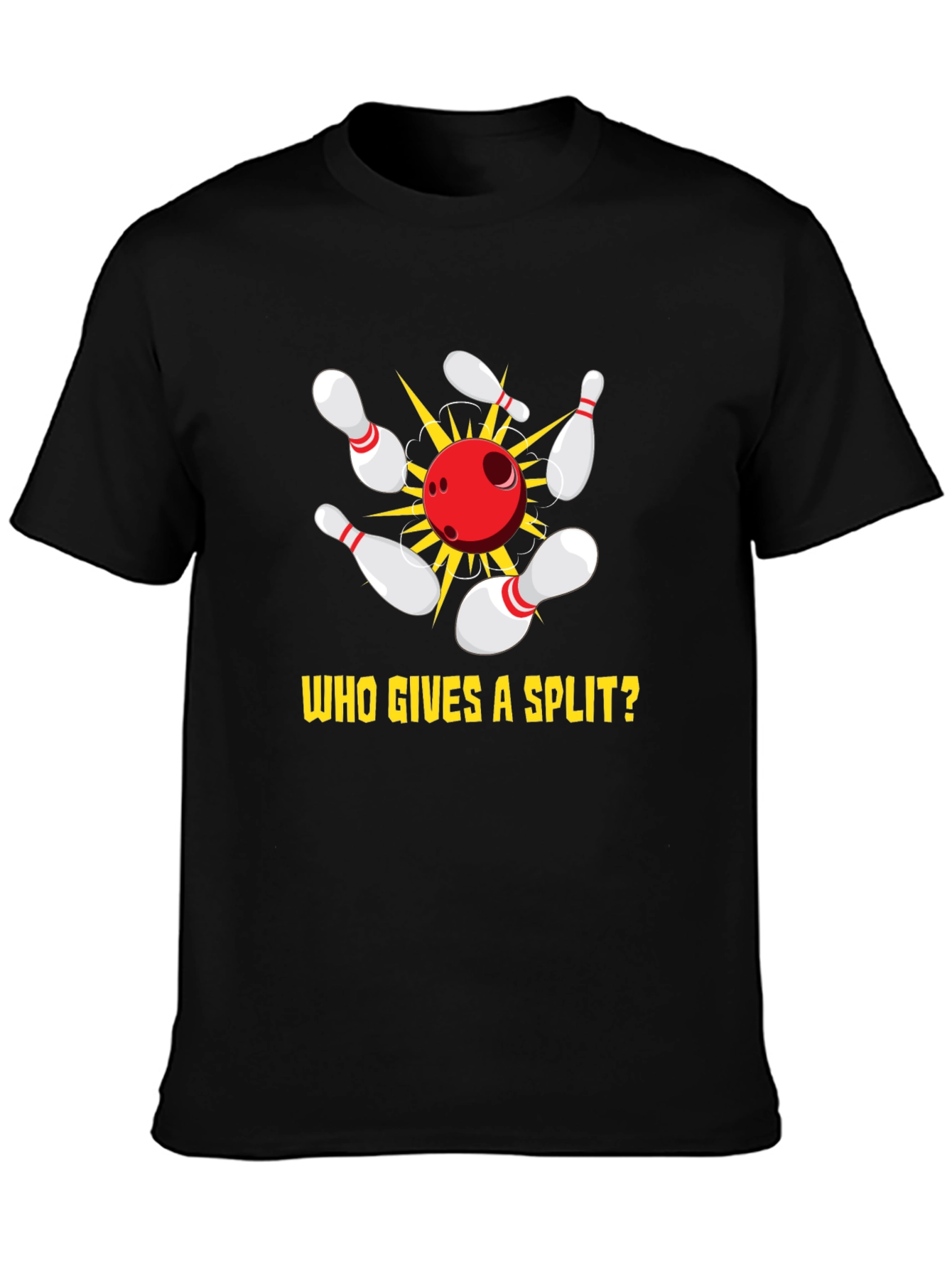 Bowling Split Graphic Tee - Strike Style!