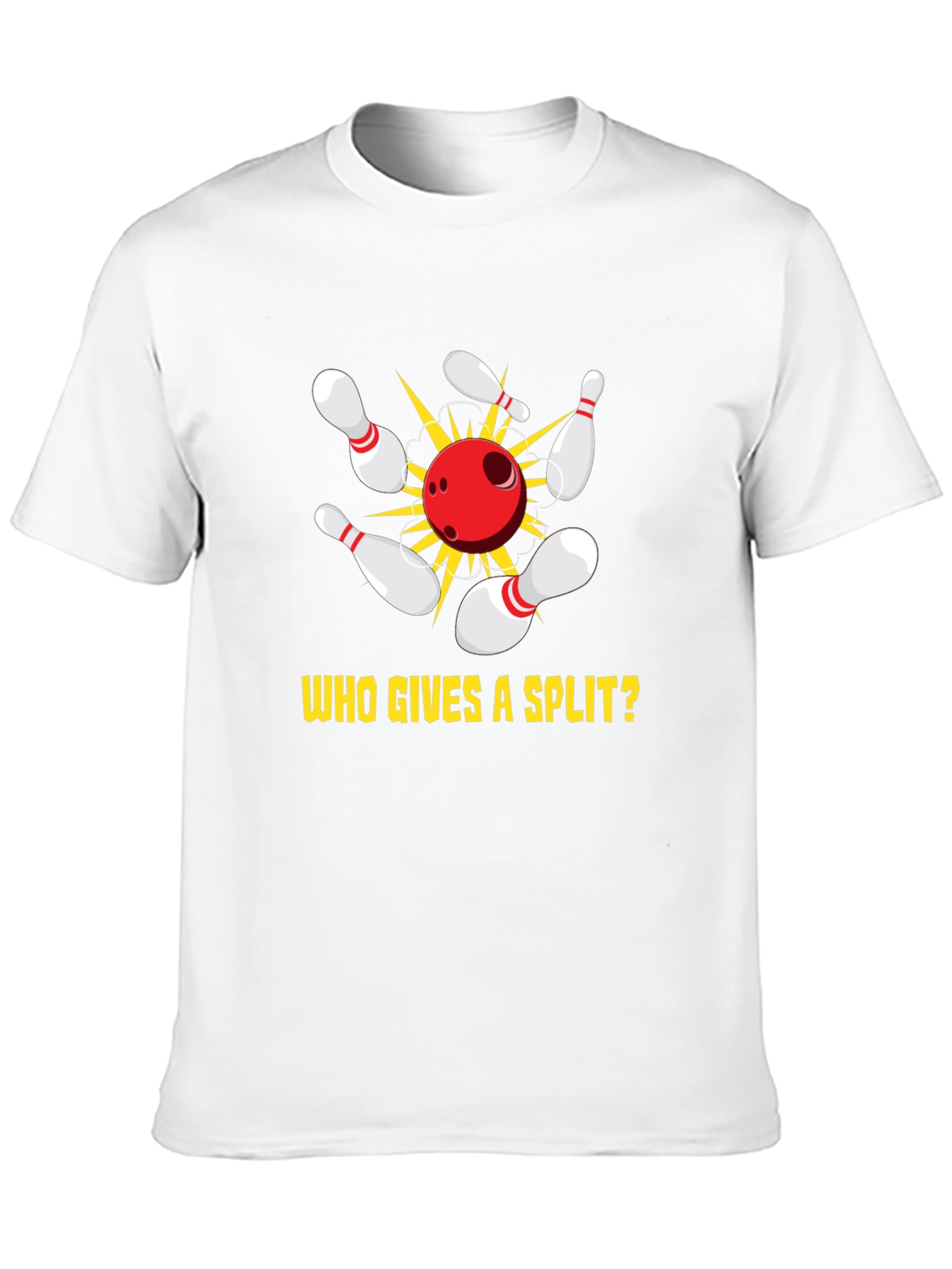 Bowling Split Graphic Tee - Strike Style!