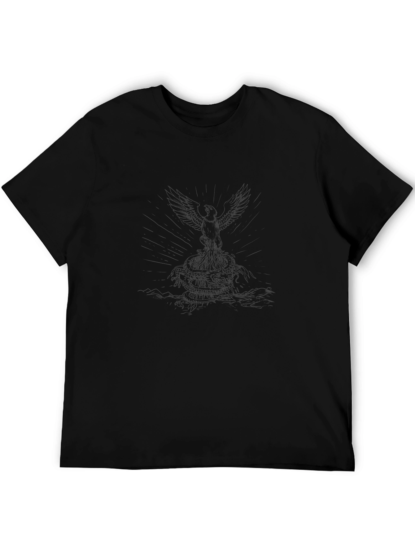 Phoenix Graphic Tee - Mens Black T-Shirt