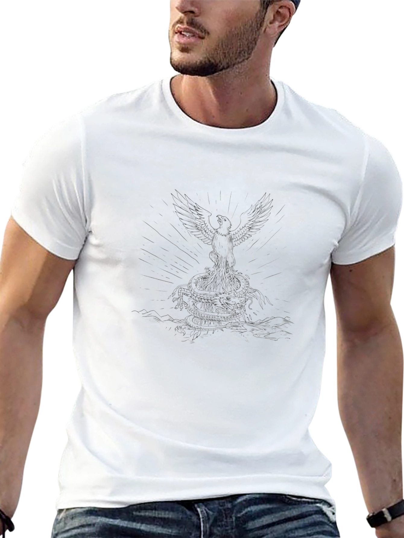Phoenix Graphic Tee - Mens Black T-Shirt