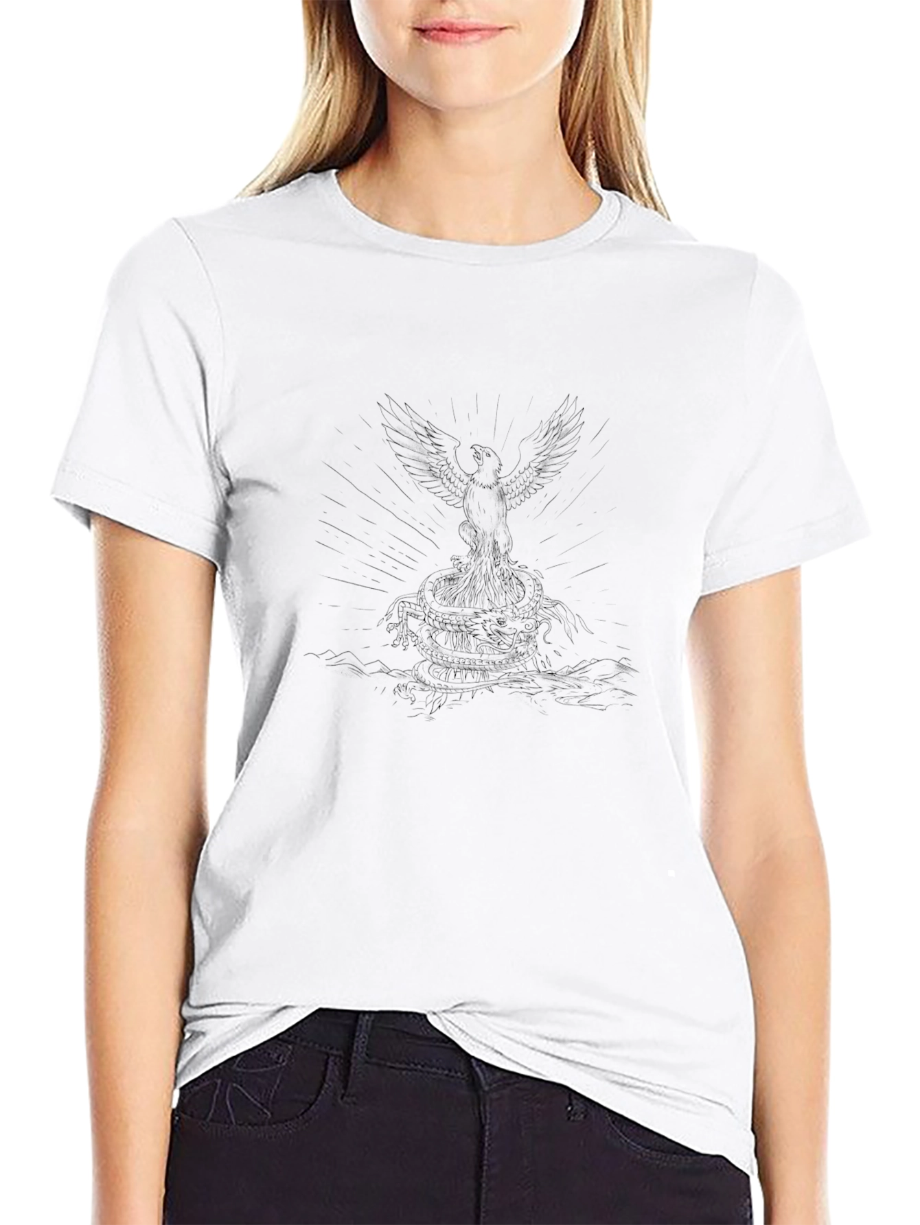 Phoenix Graphic Tee - Mens Black T-Shirt