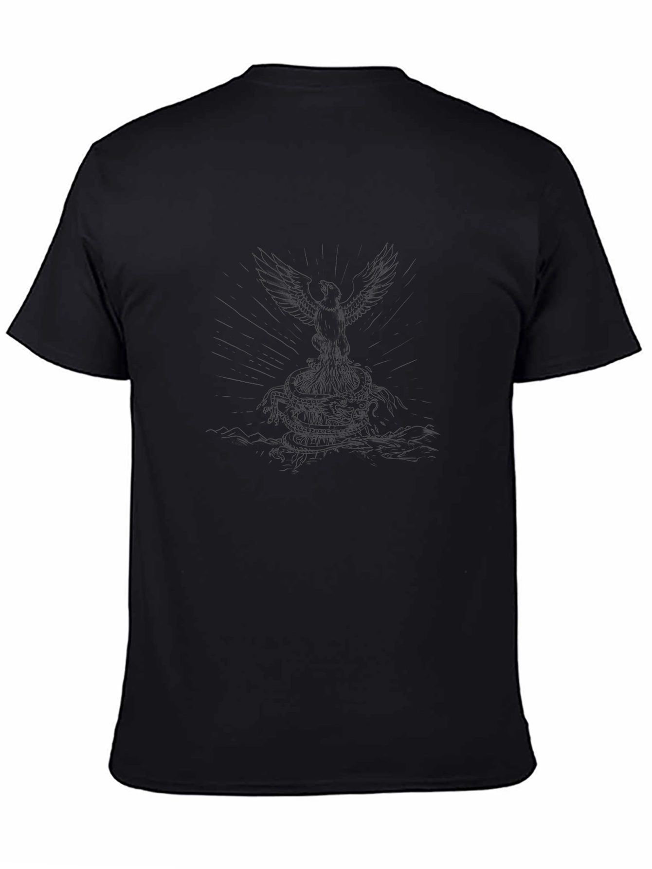 Phoenix Graphic Tee - Mens Black T-Shirt