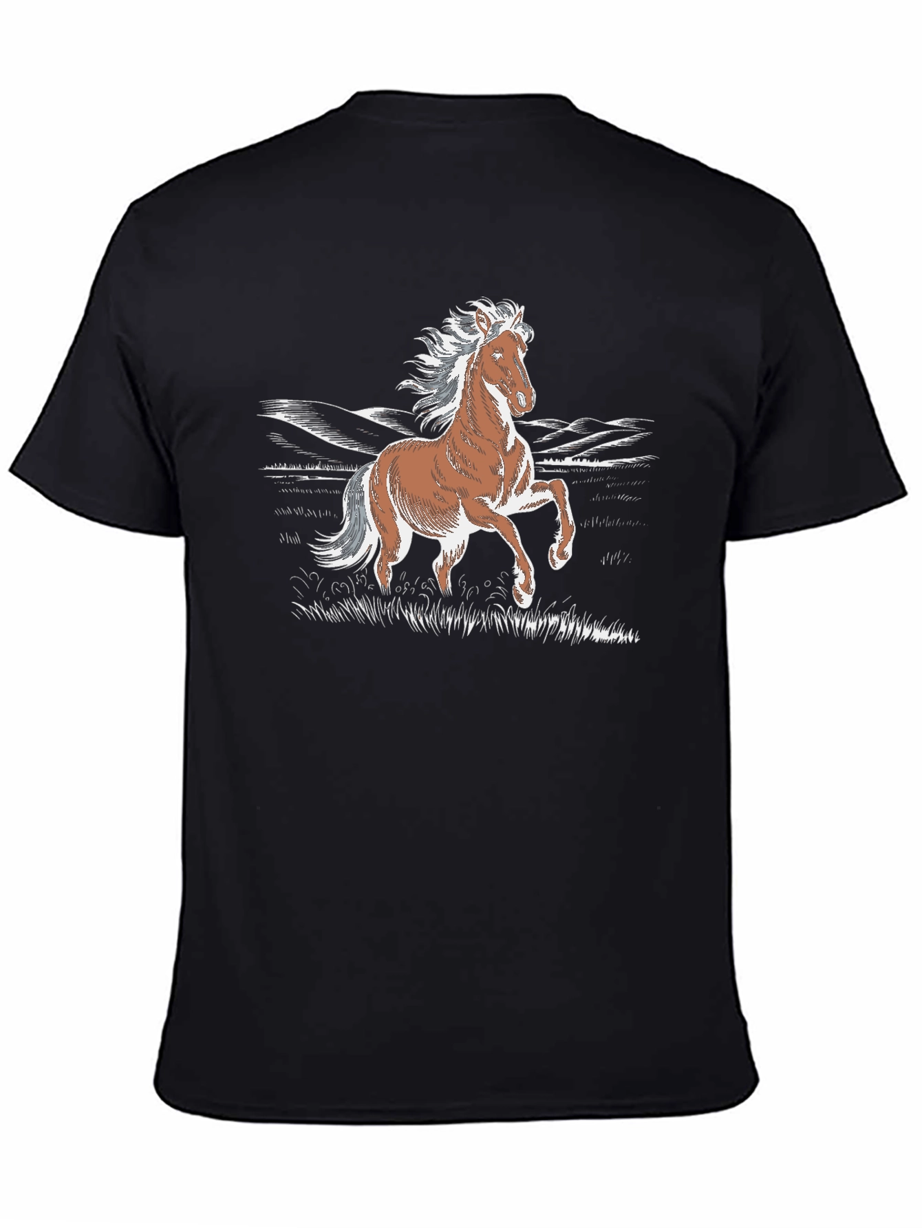Horse Graphic T-Shirt - Stylish Animal Print Tee