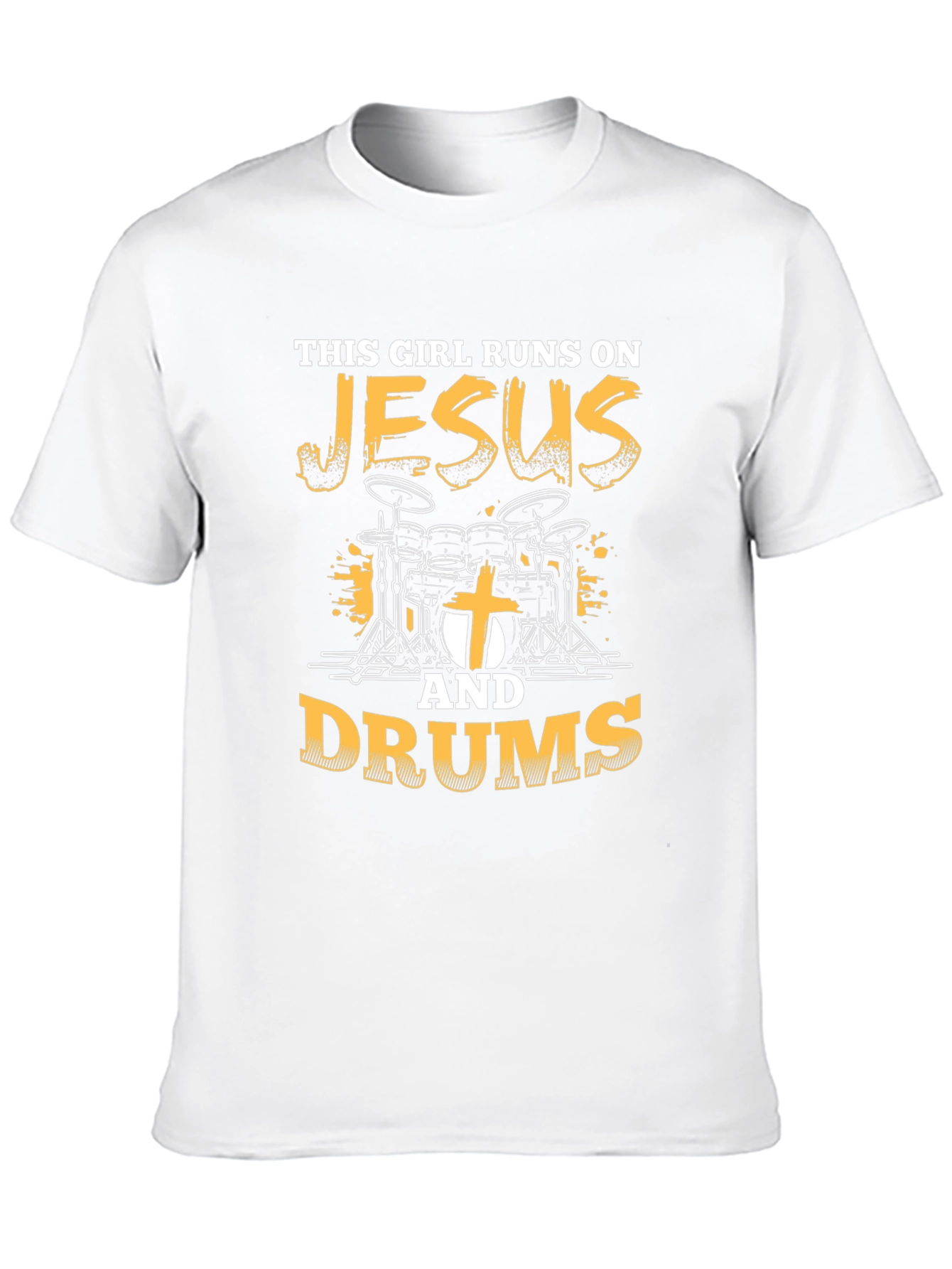 This Girl Runs on Jesus & Drums T-Shirt