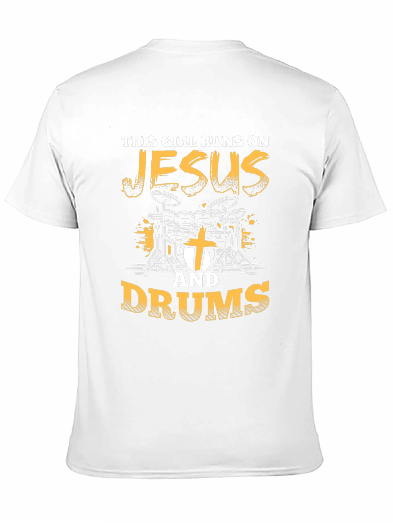 This Girl Runs on Jesus & Drums T-Shirt