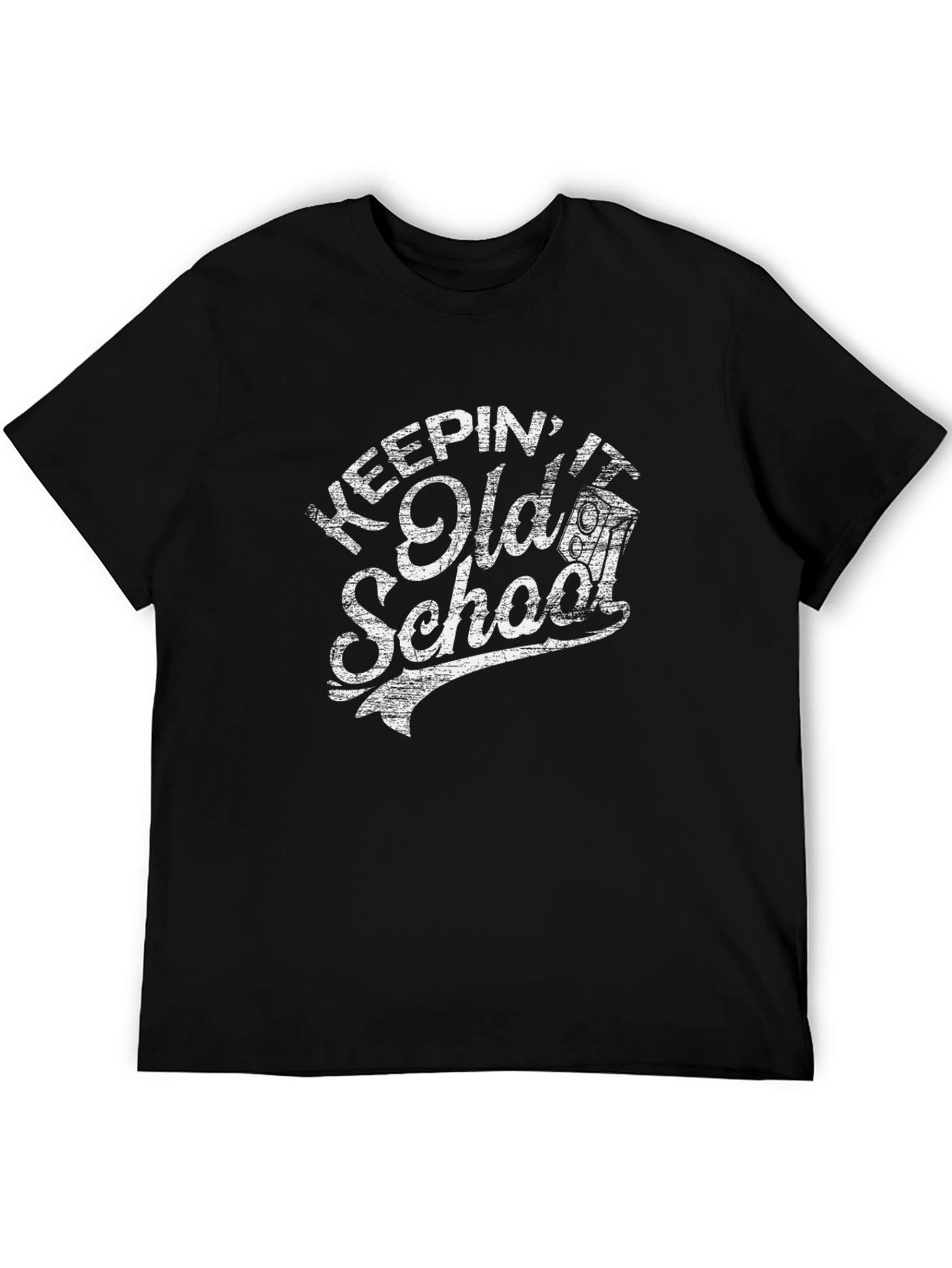 Keepin It Old School Graphic Tee - Black