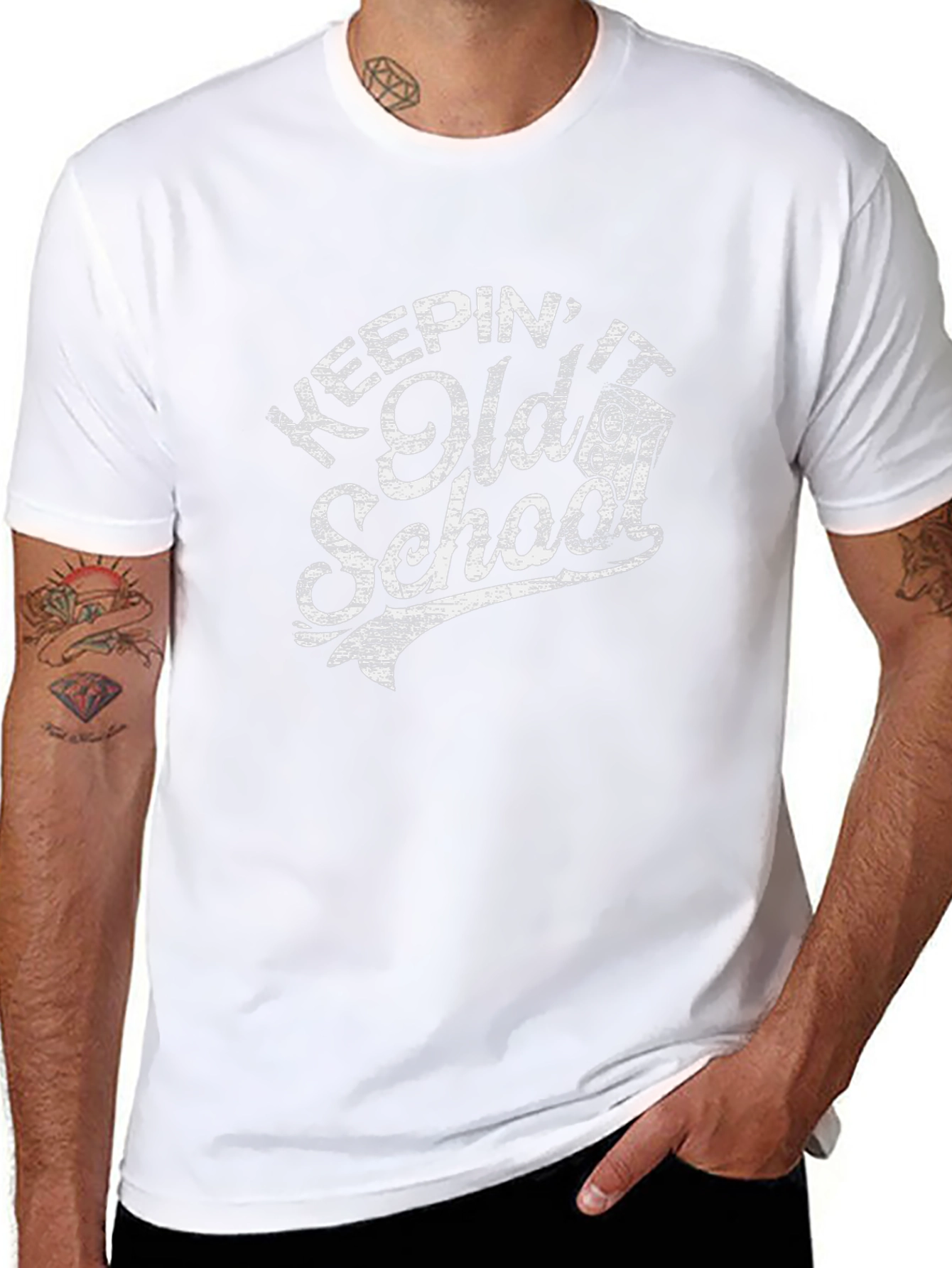 Keepin It Old School Graphic Tee - Black