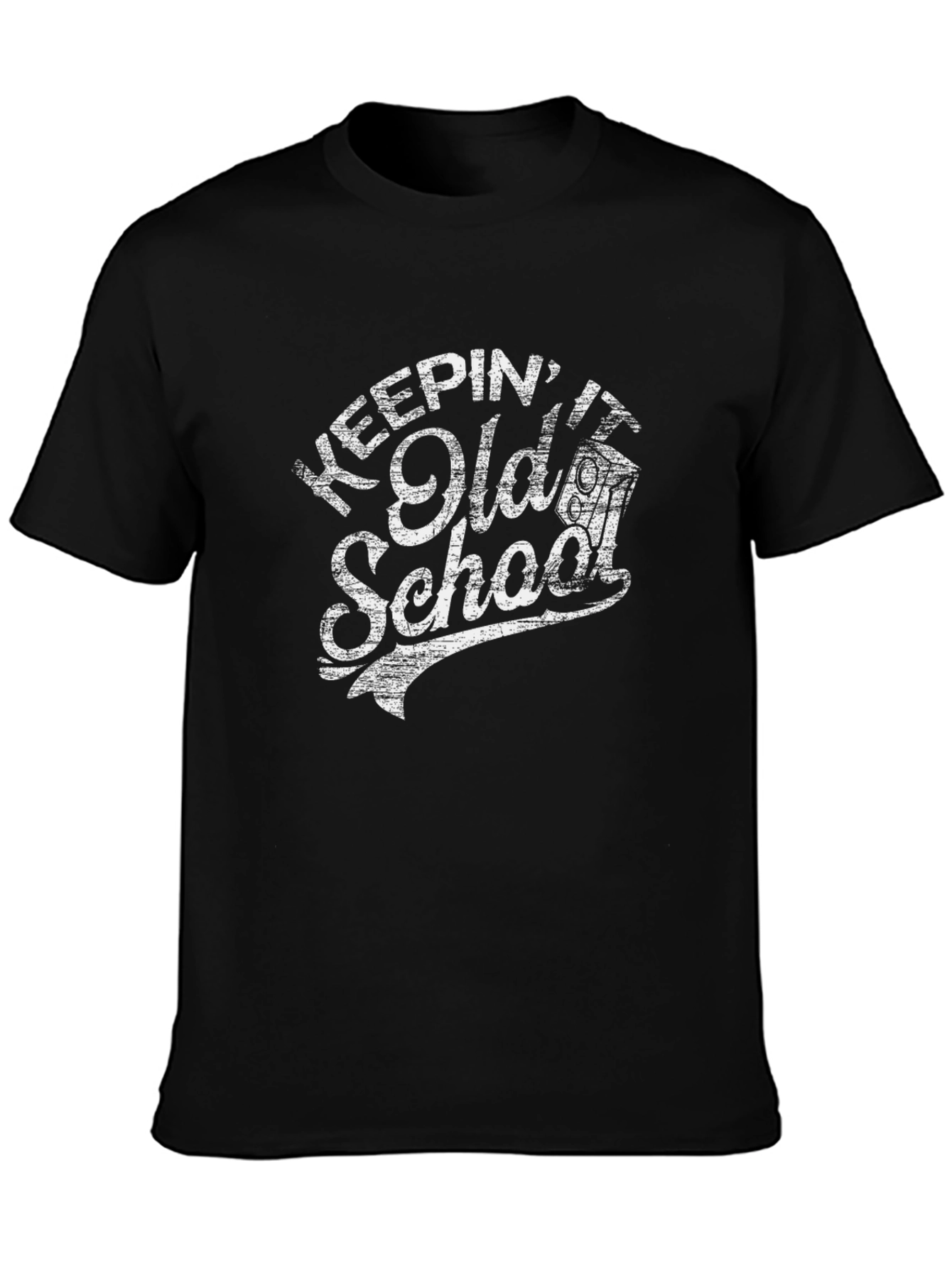 Keepin It Old School Graphic Tee - Black