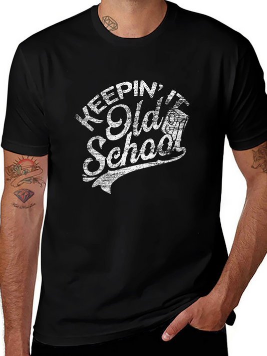 Keepin It Old School Graphic Tee - Black