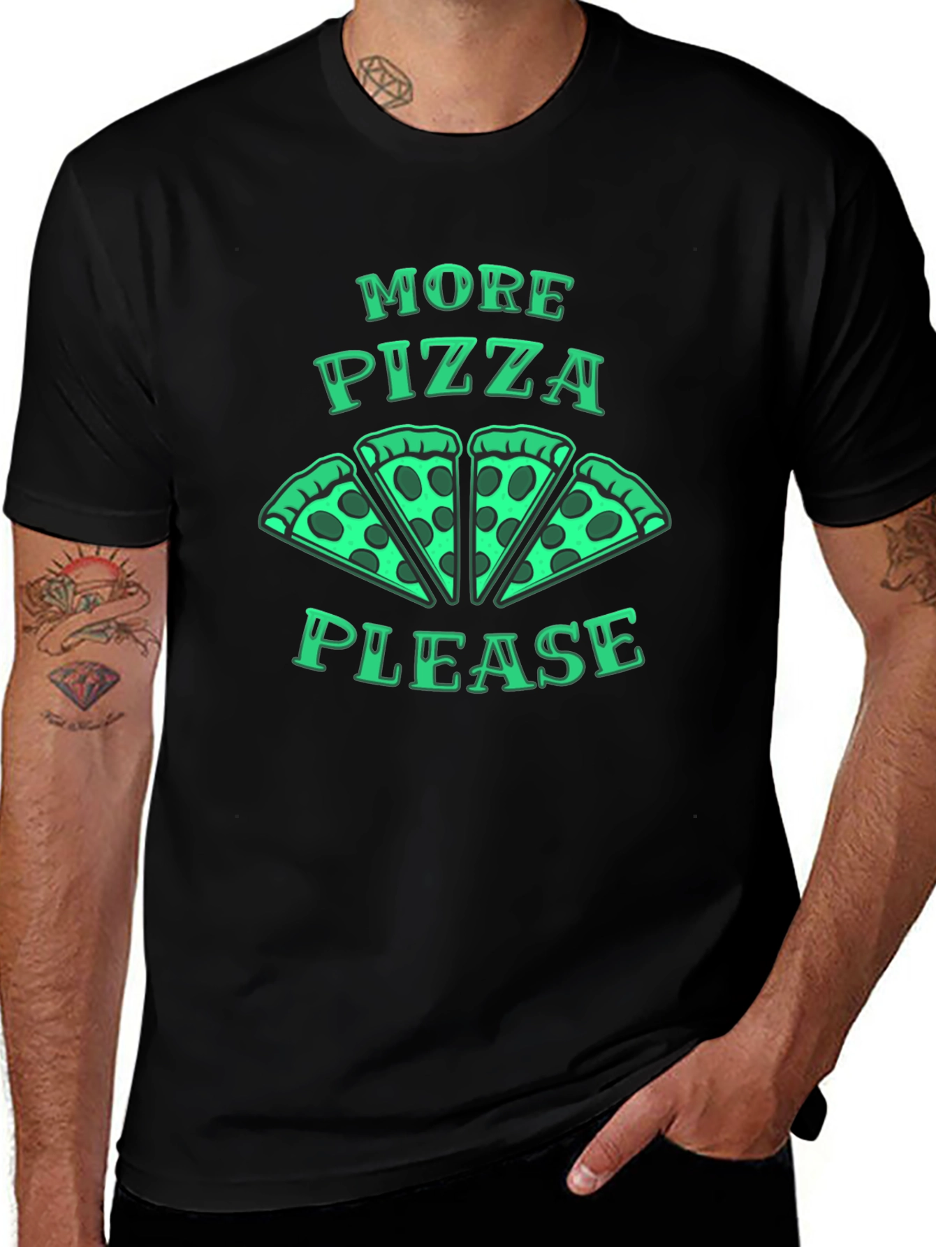 More Pizza Please Graphic Tee