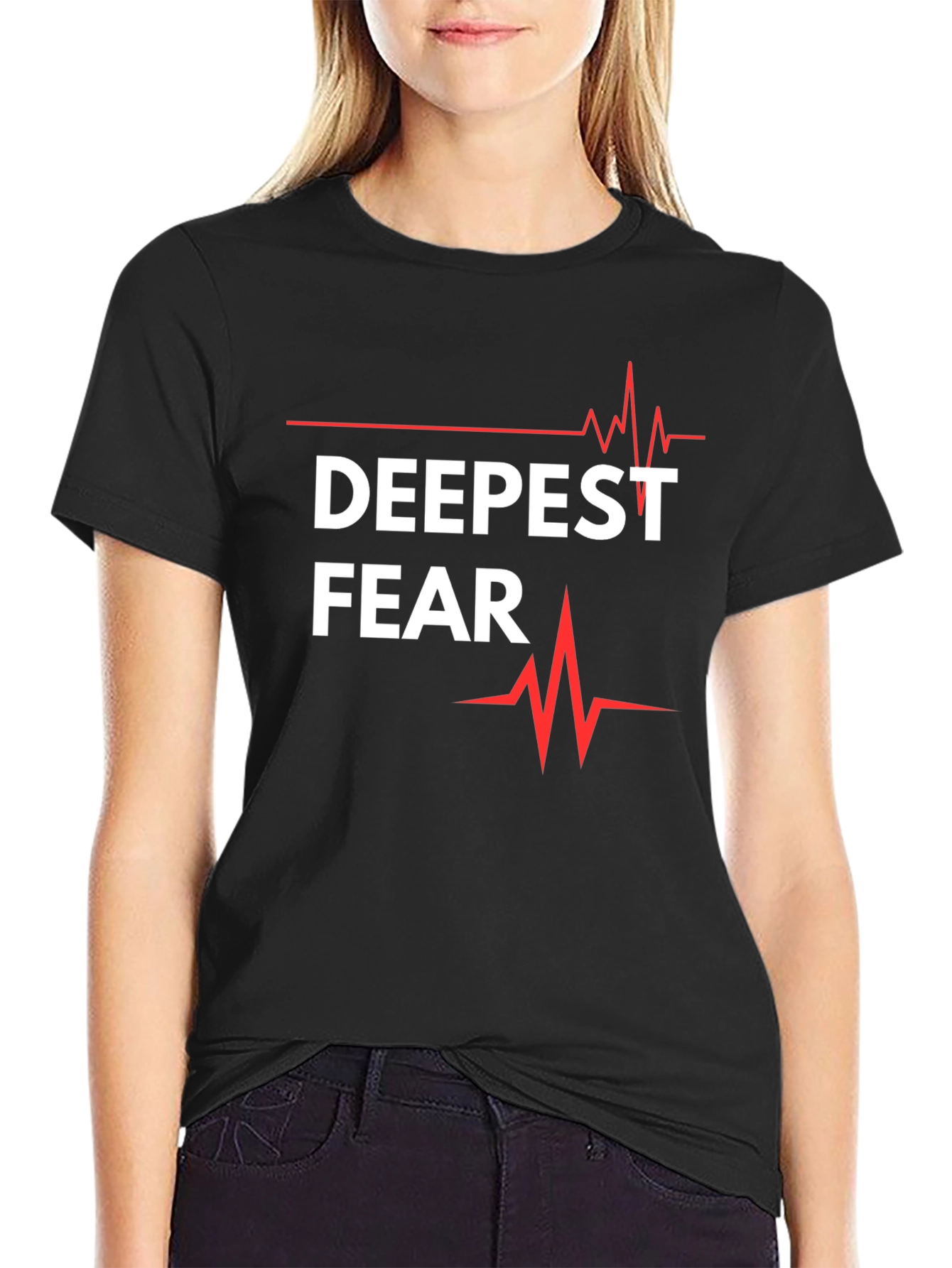 Deepest Fear T-Shirt - Graphic Tee with Heartbeat Design