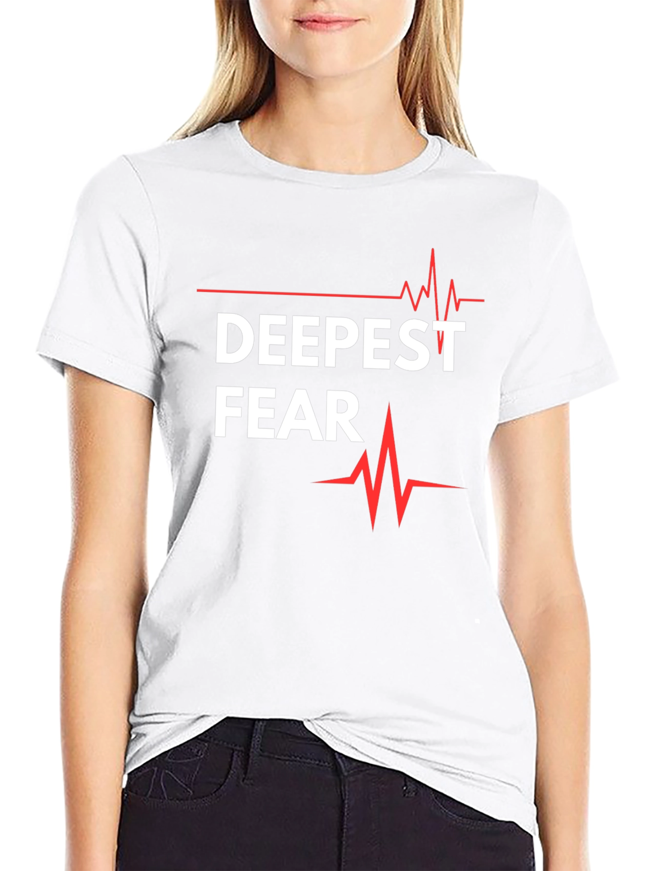 Deepest Fear T-Shirt - Graphic Tee with Heartbeat Design
