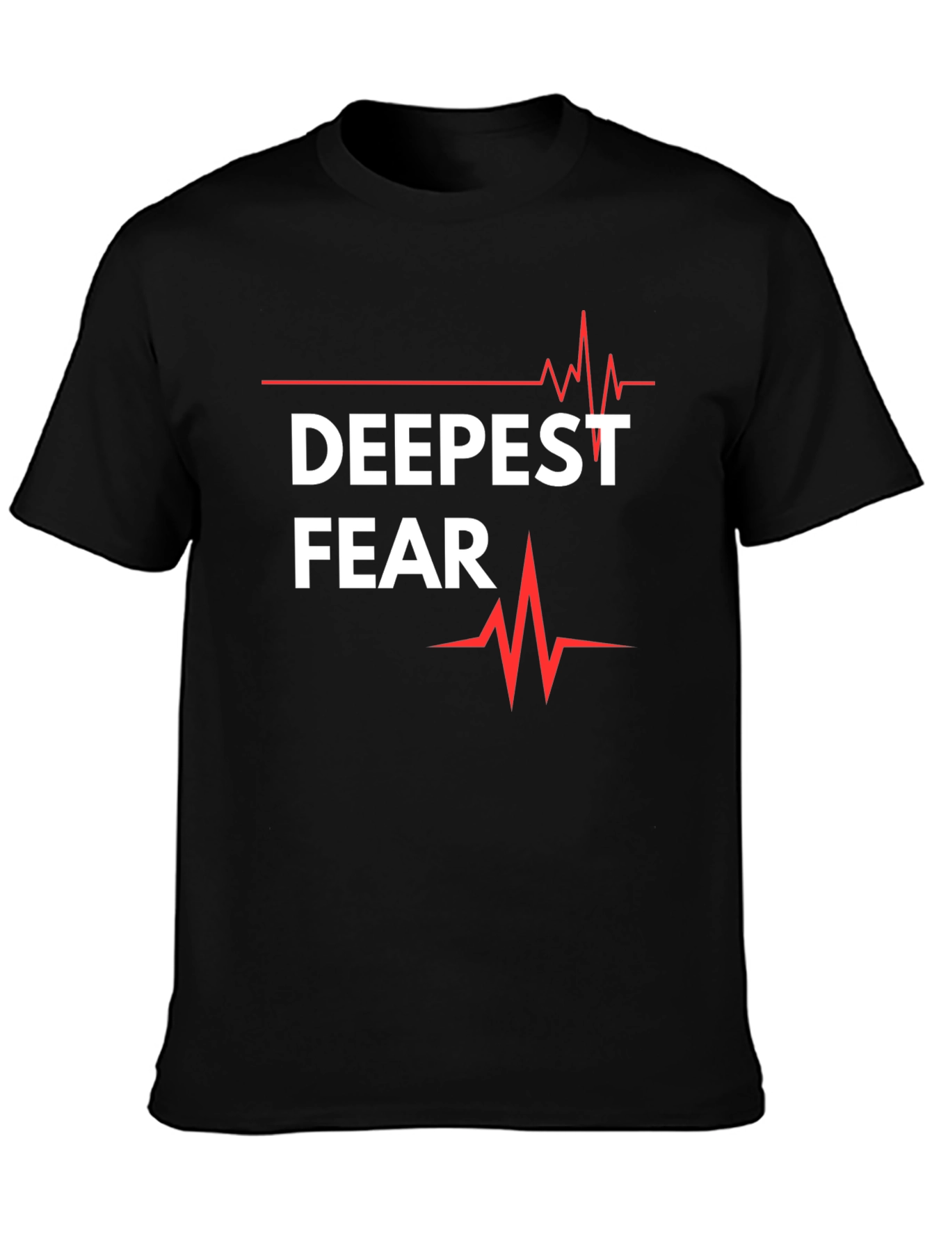 Deepest Fear T-Shirt - Graphic Tee with Heartbeat Design