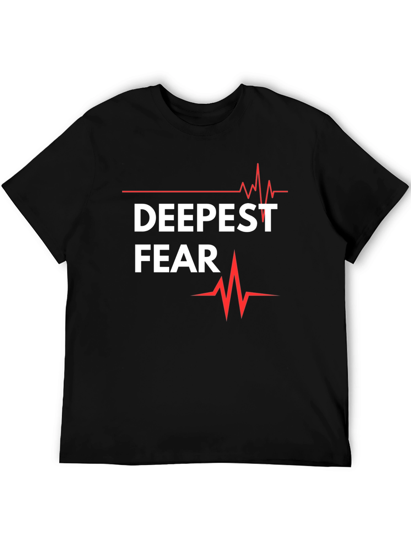 Deepest Fear T-Shirt - Graphic Tee with Heartbeat Design