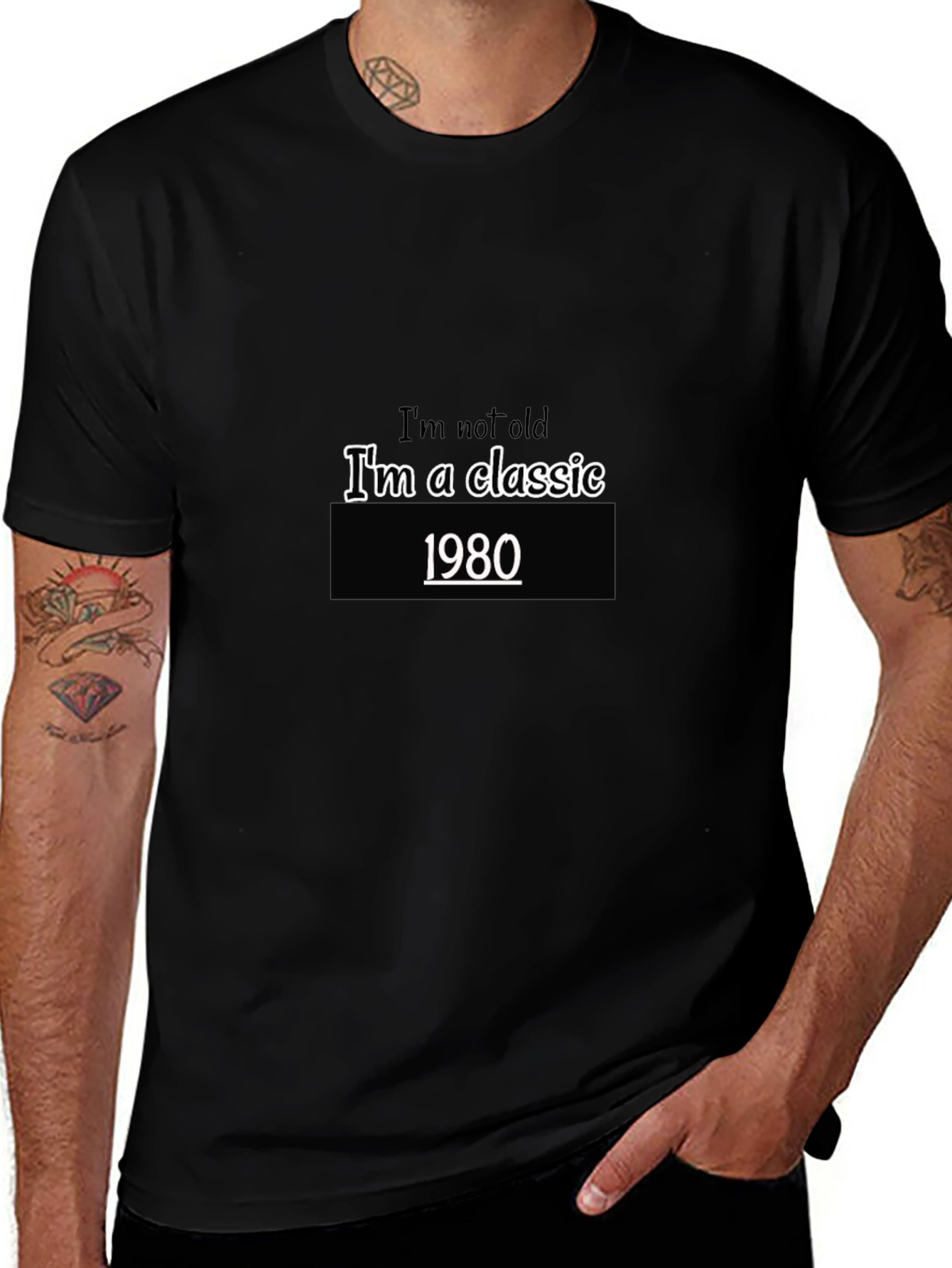 Classic 1980 Graphic Tee -  Retro Style