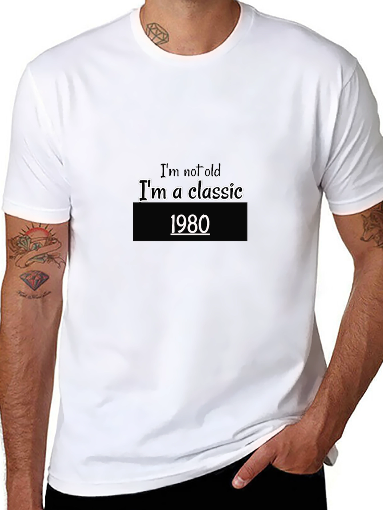 Classic 1980 Graphic Tee -  Retro Style