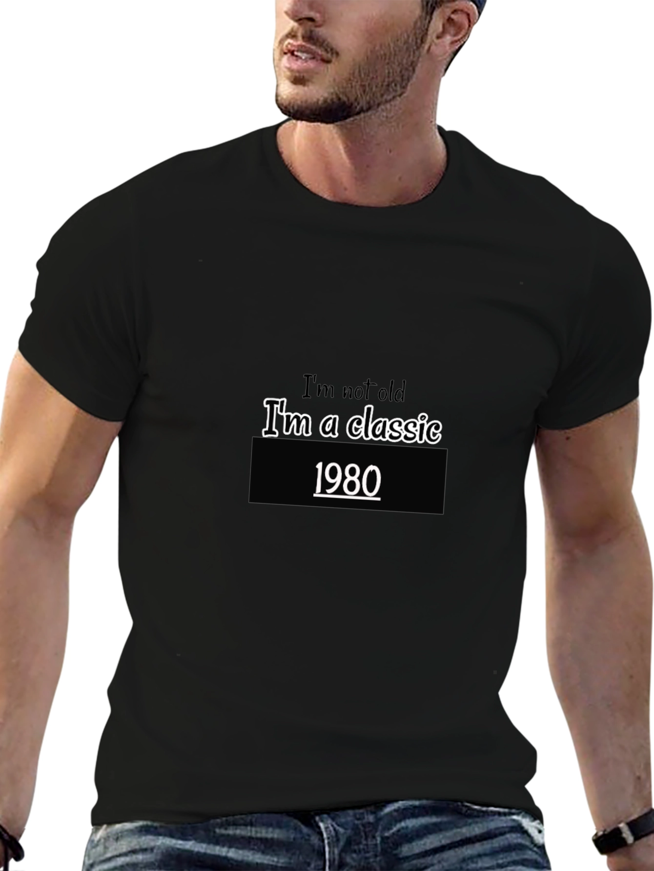 Classic 1980 Graphic Tee -  Retro Style