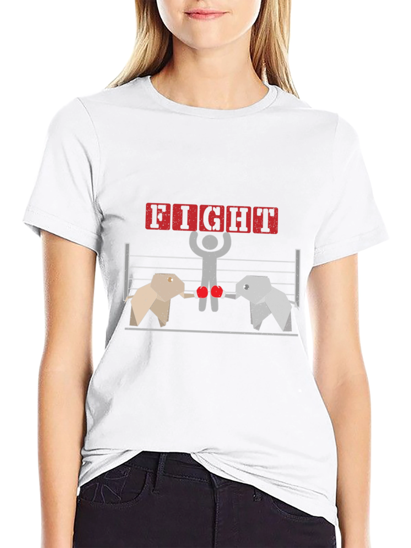 Elephant Boxing Match T-Shirt