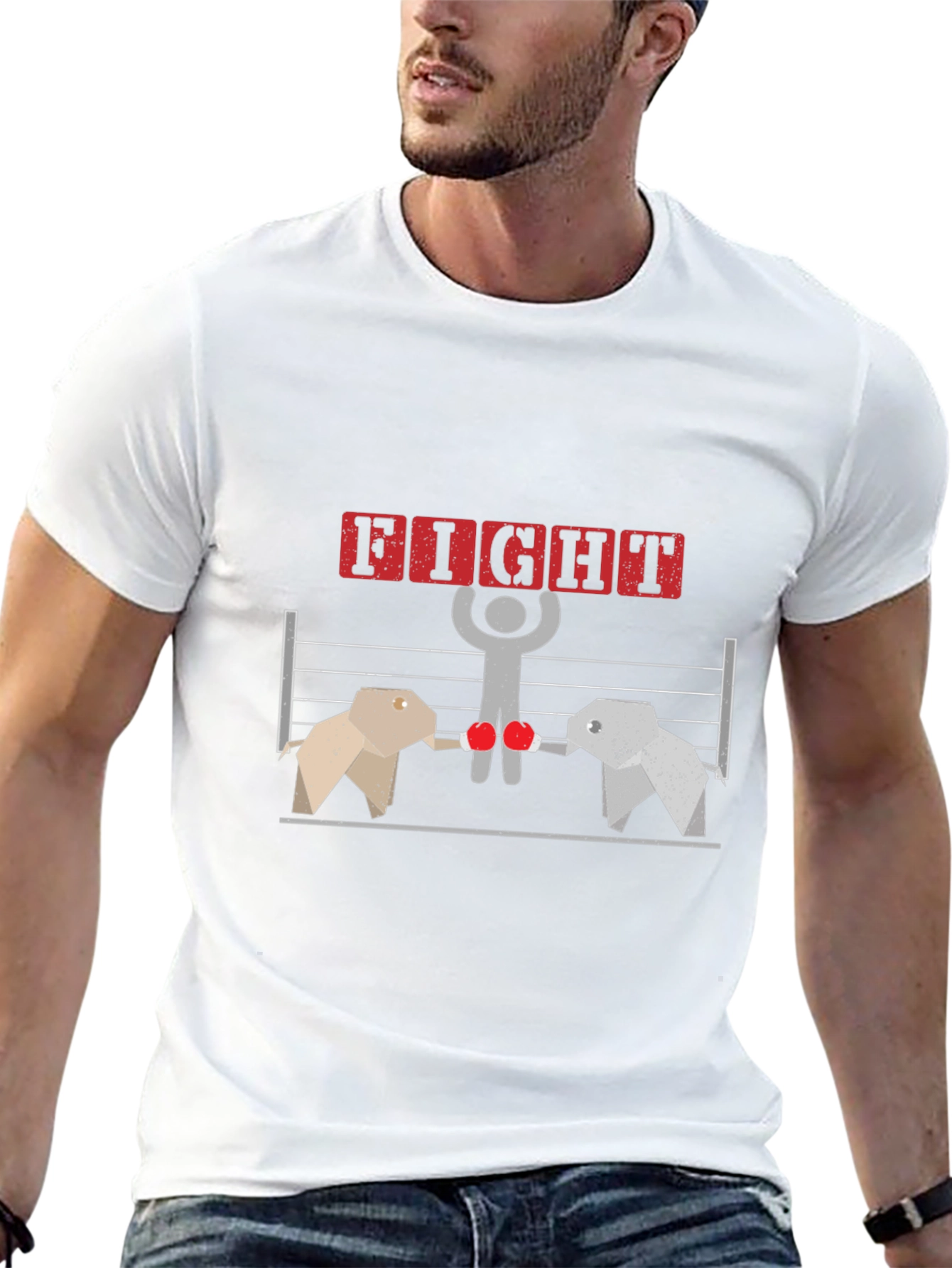 Elephant Boxing Match T-Shirt