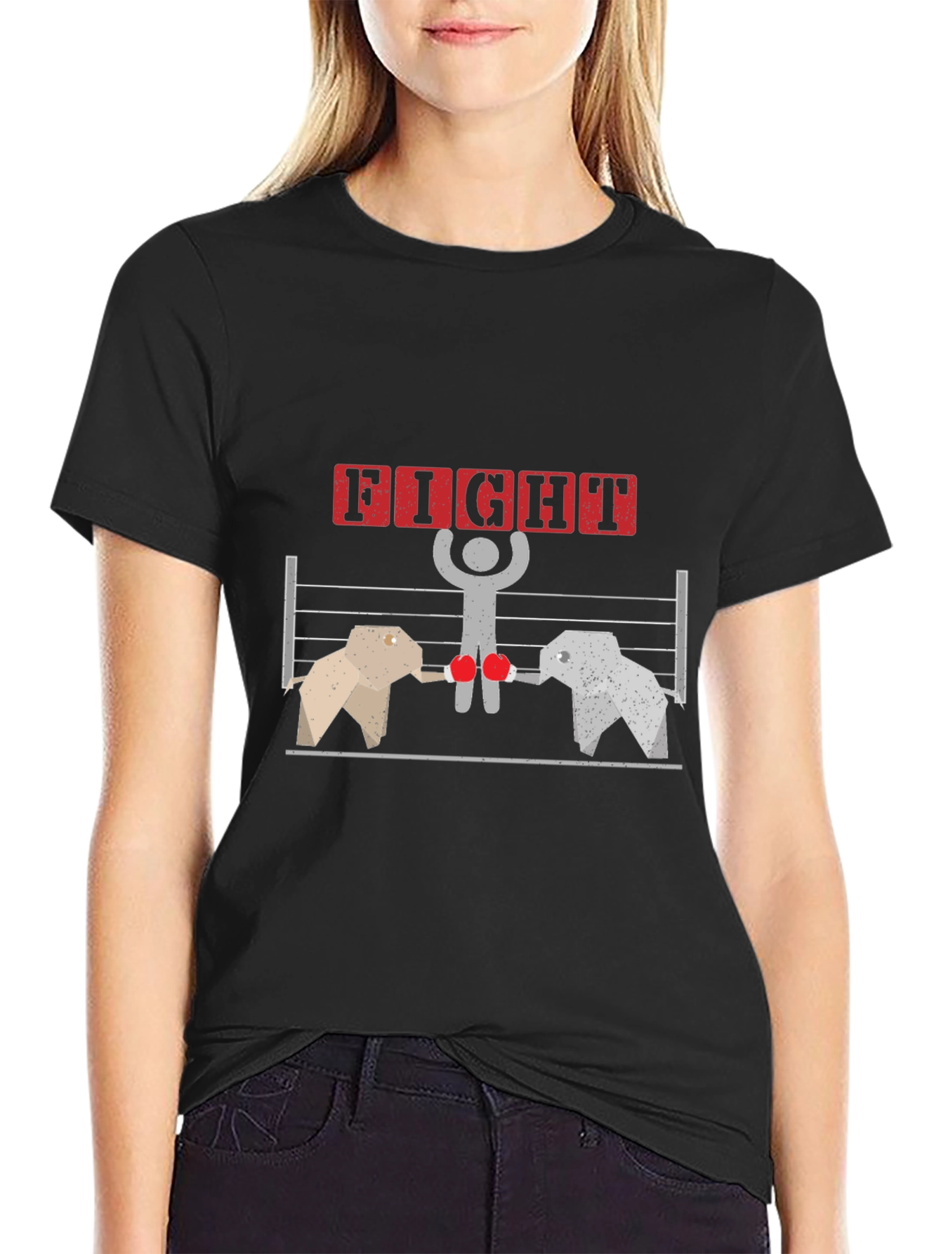 Elephant Boxing Match T-Shirt