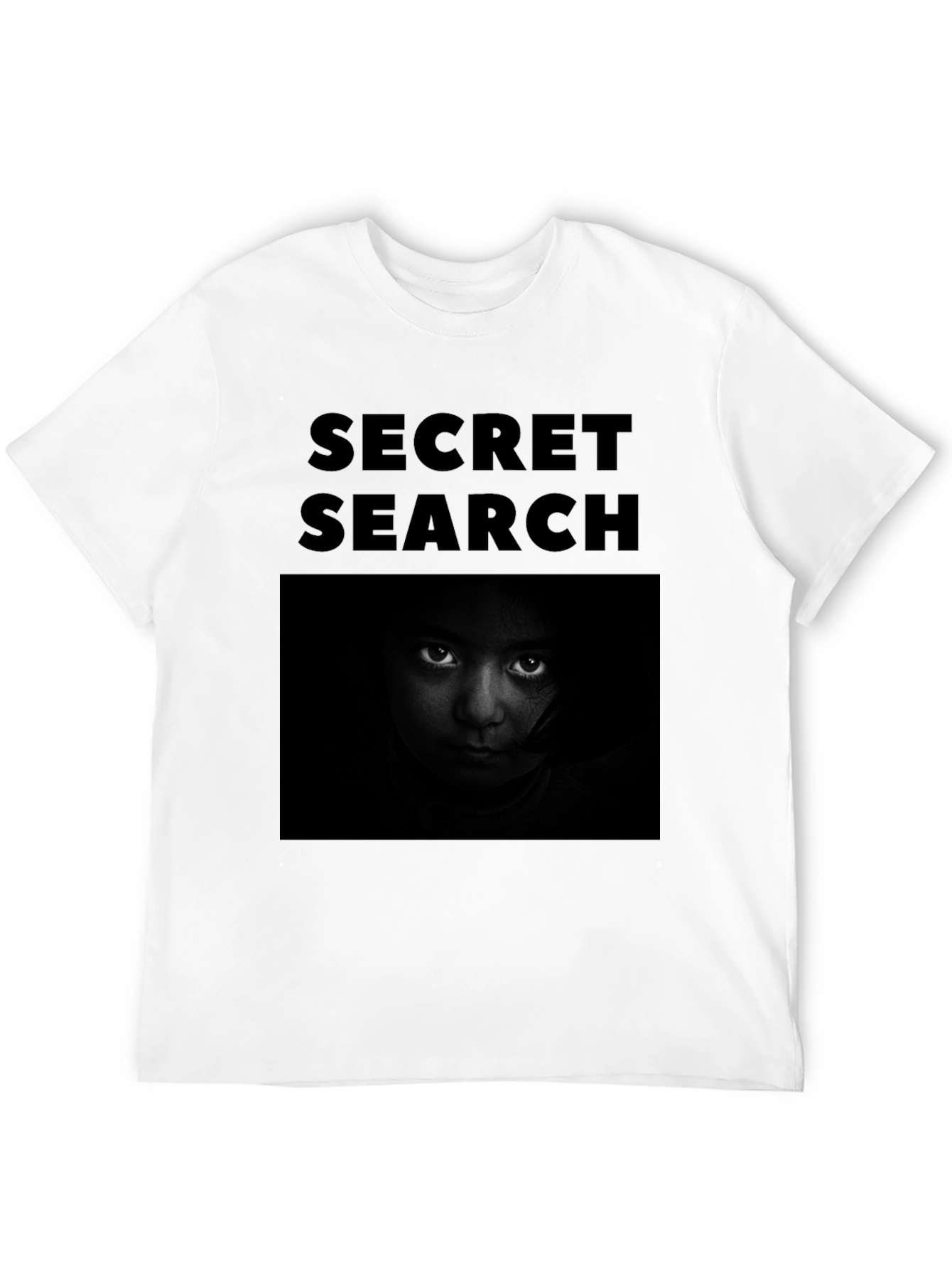 Secret Search Black Graphic T-Shirt