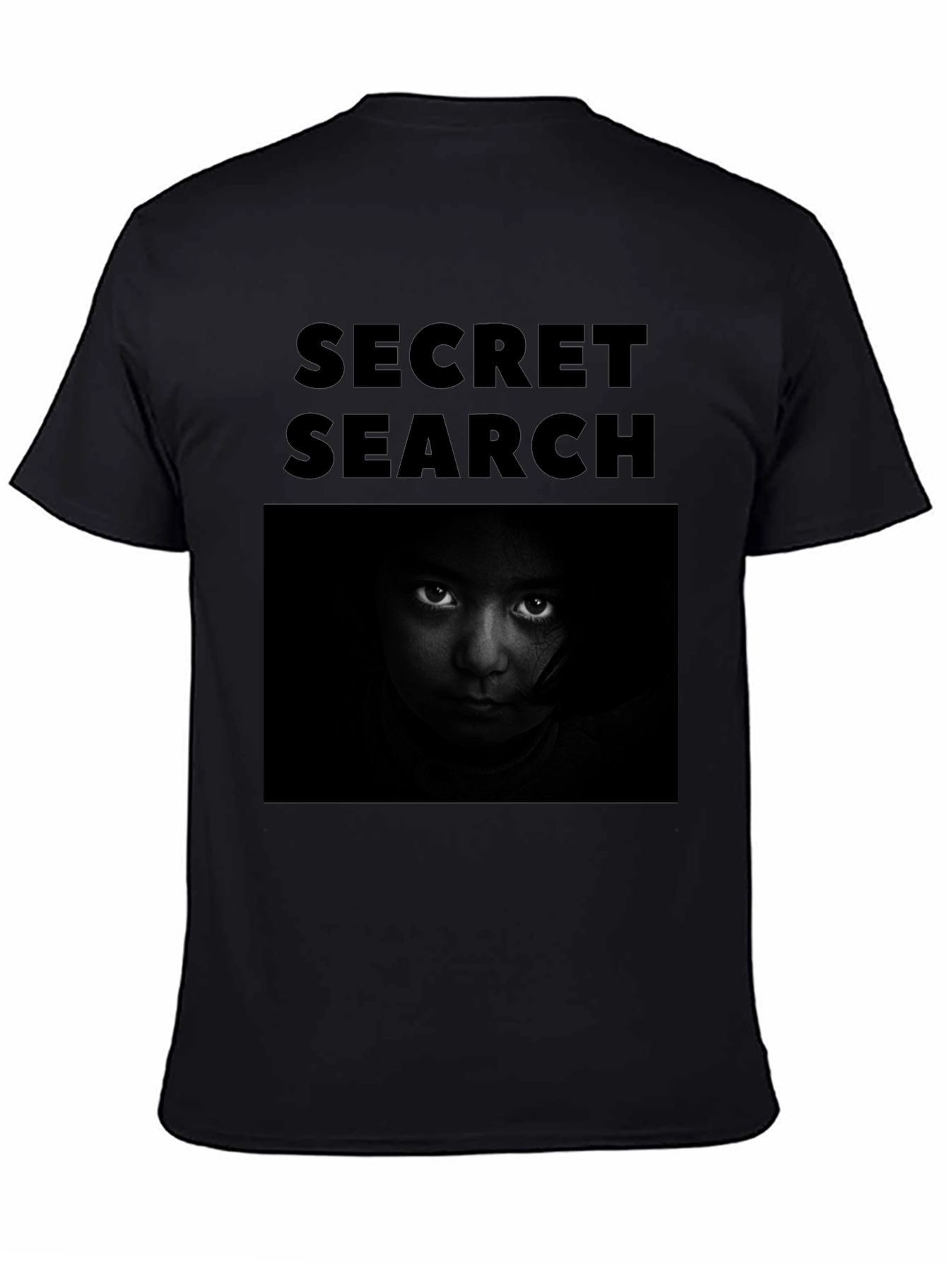 Secret Search Black Graphic T-Shirt