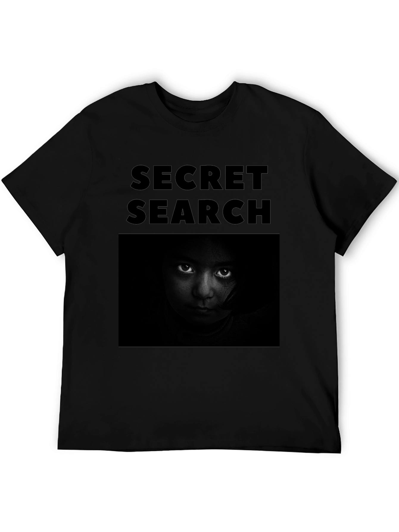 Secret Search Black Graphic T-Shirt