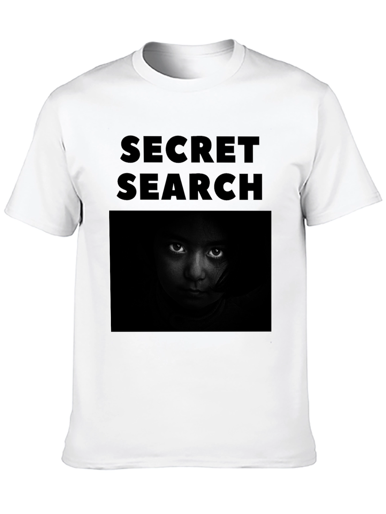 Secret Search Black Graphic T-Shirt