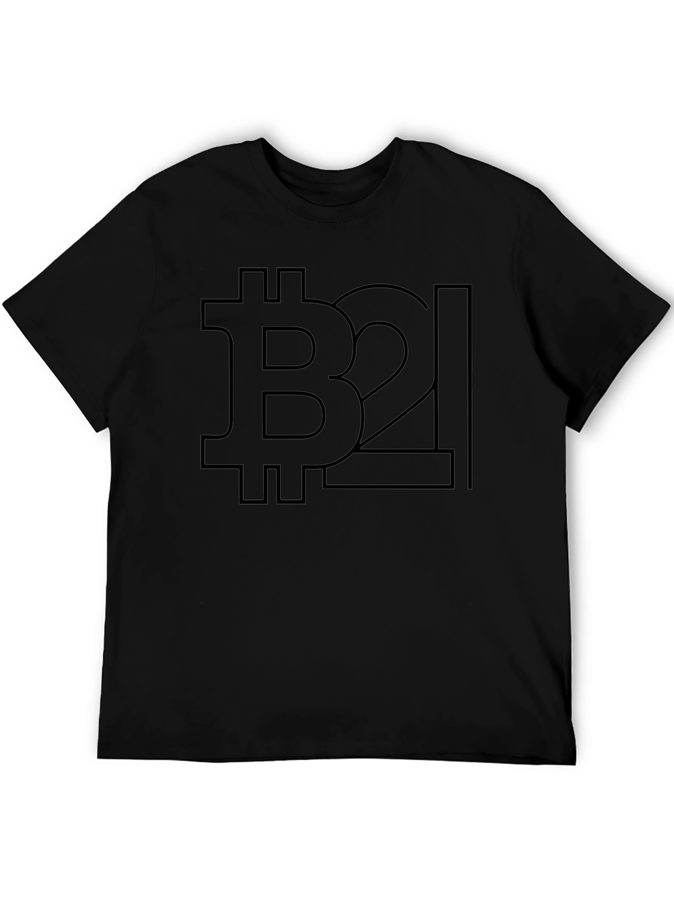 Bitcoin B2L Black T-Shirt - Crypto Design