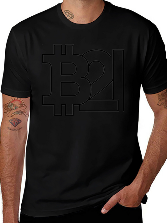 Bitcoin B2L Black T-Shirt - Crypto Design