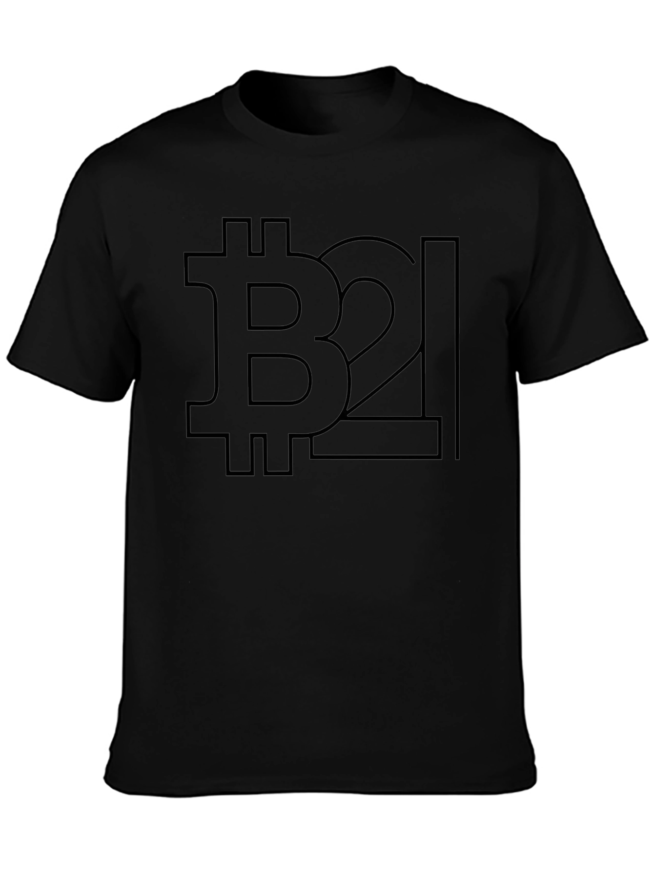 Bitcoin B2L Black T-Shirt - Crypto Design