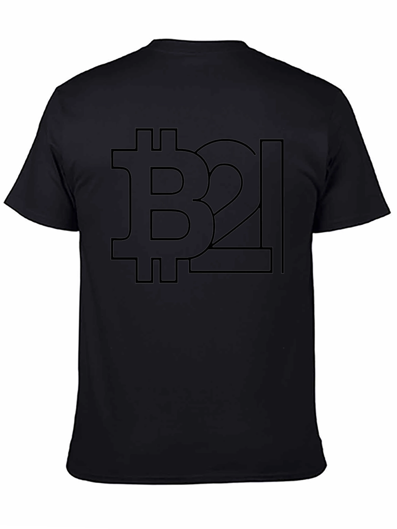 Bitcoin B2L Black T-Shirt - Crypto Design