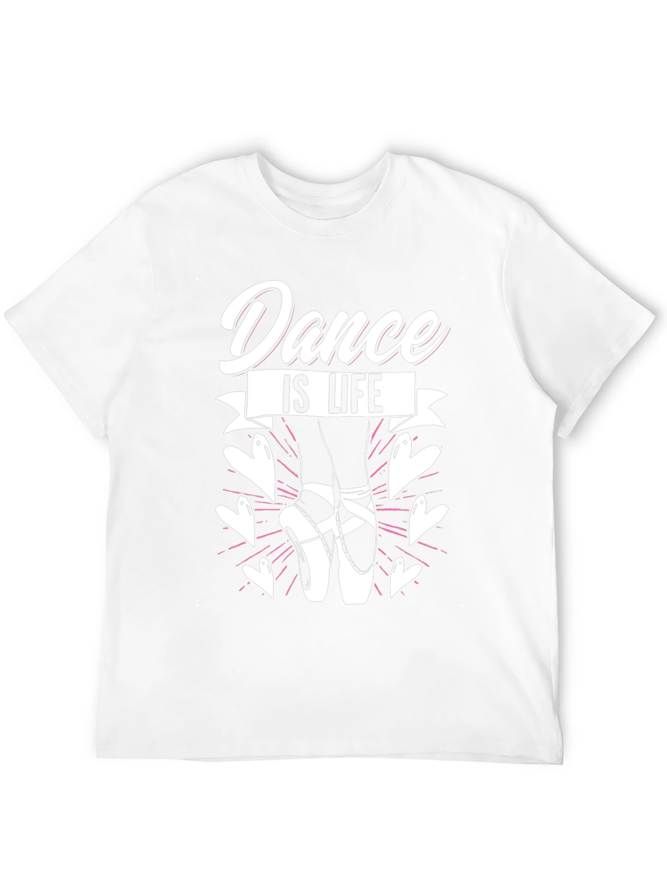 Dance is Life T-Shirt - Ballet Pointe Shoes Tee