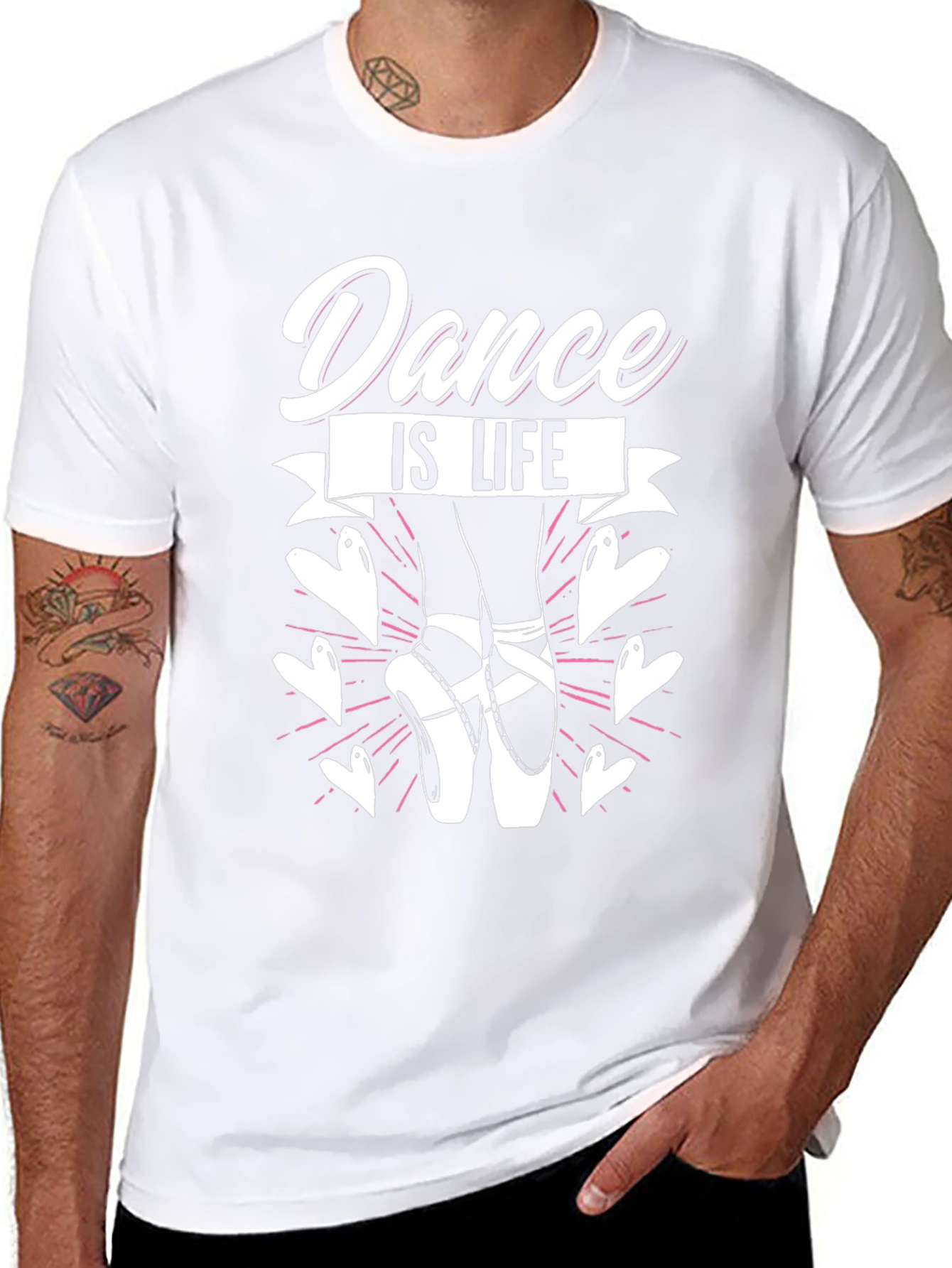 Dance is Life T-Shirt - Ballet Pointe Shoes Tee
