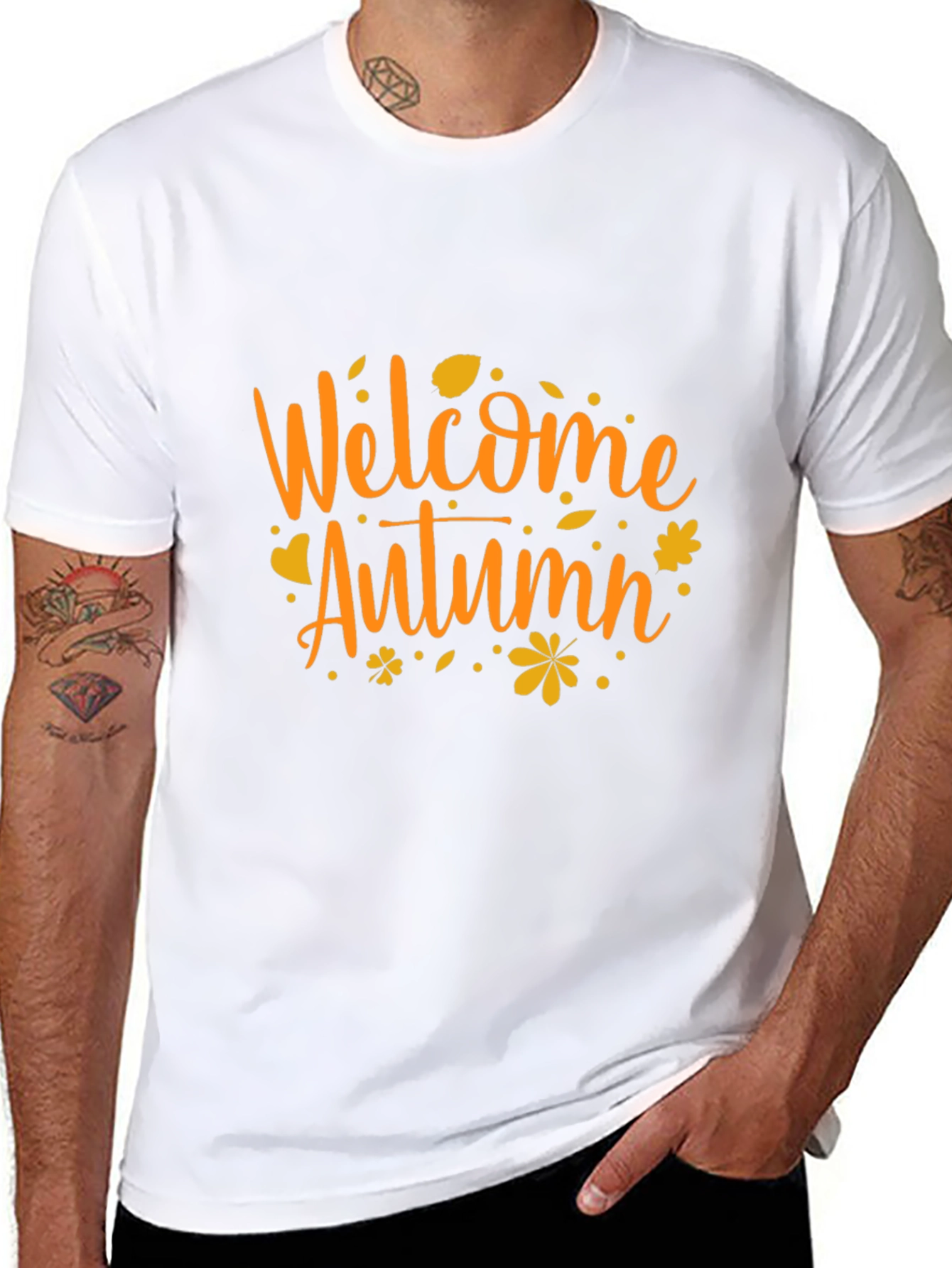 Welcome Autumn T-Shirt: Festive Fall Apparel