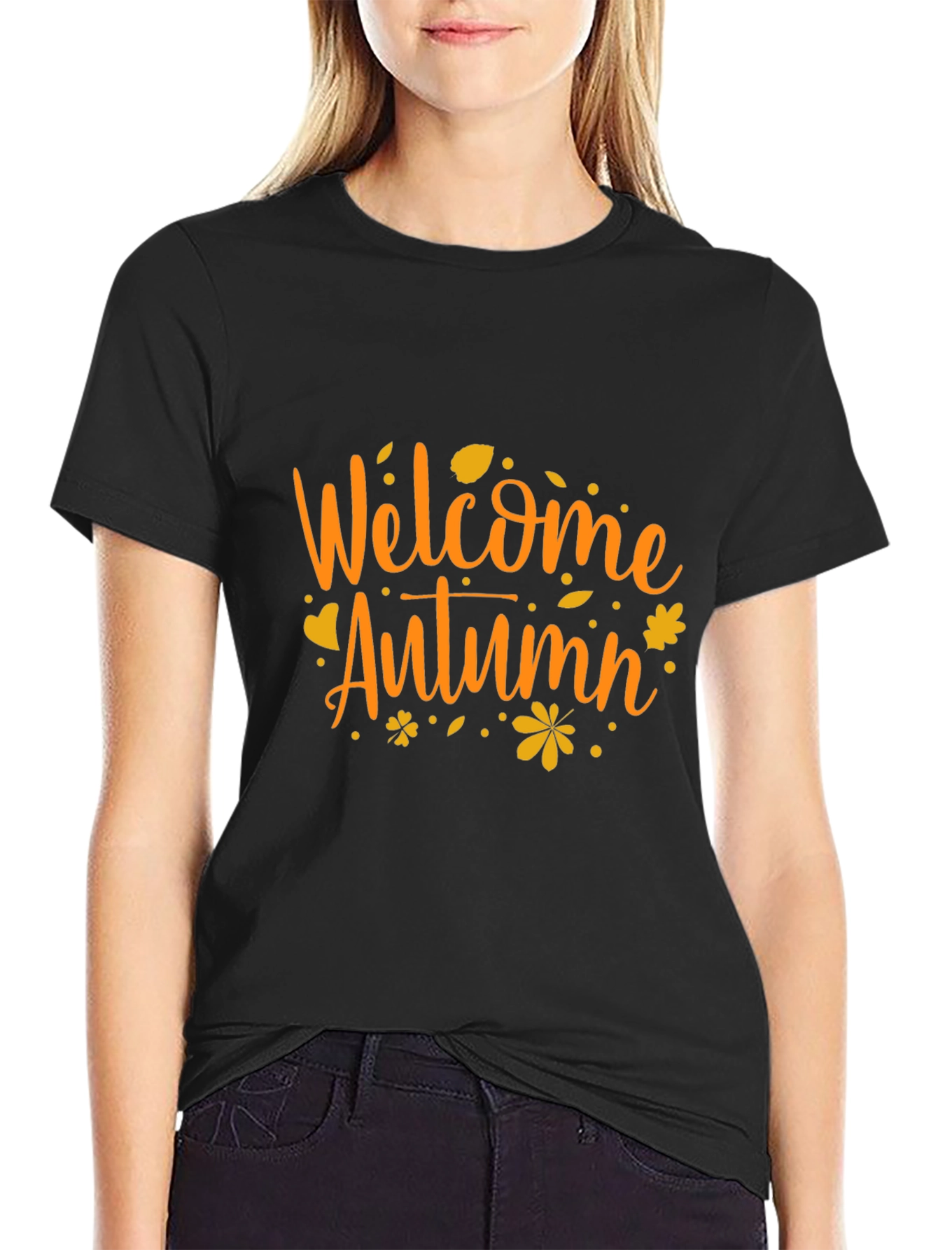 Welcome Autumn T-Shirt: Festive Fall Apparel