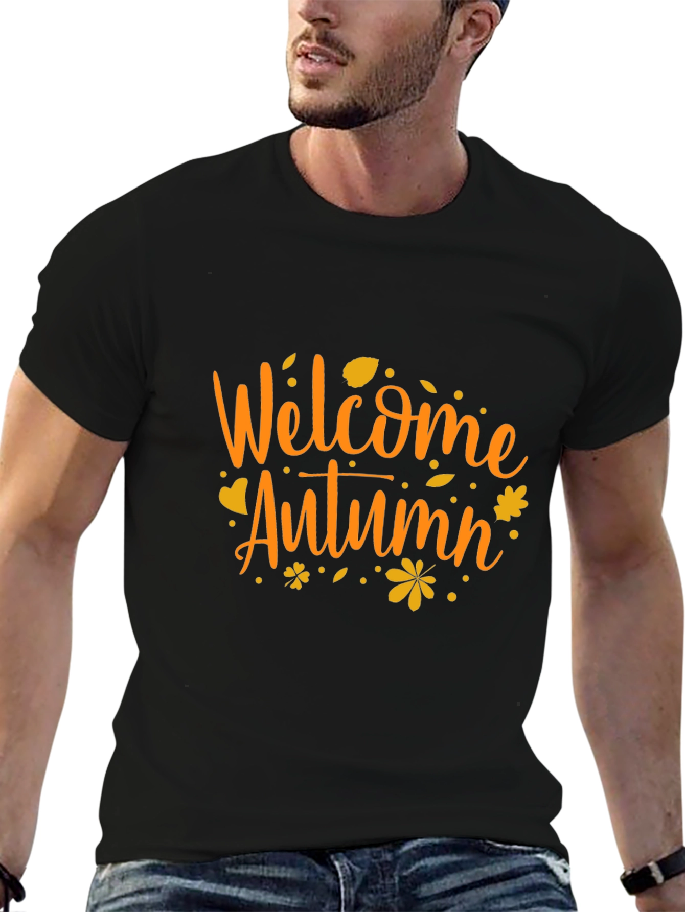 Welcome Autumn T-Shirt: Festive Fall Apparel