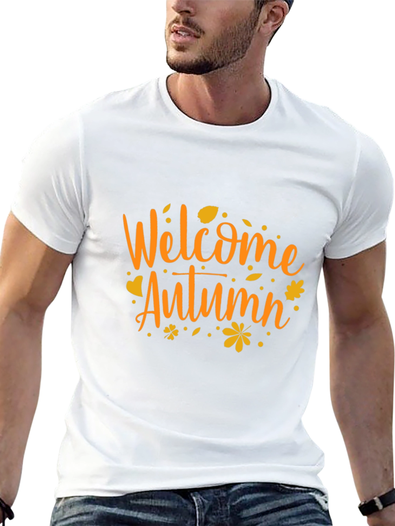 Welcome Autumn T-Shirt: Festive Fall Apparel