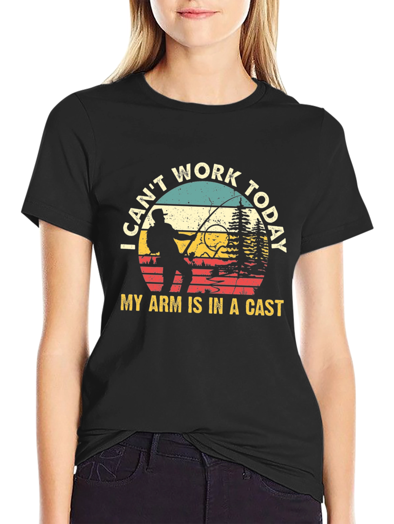 I Cant Work Today Fishing T-Shirt