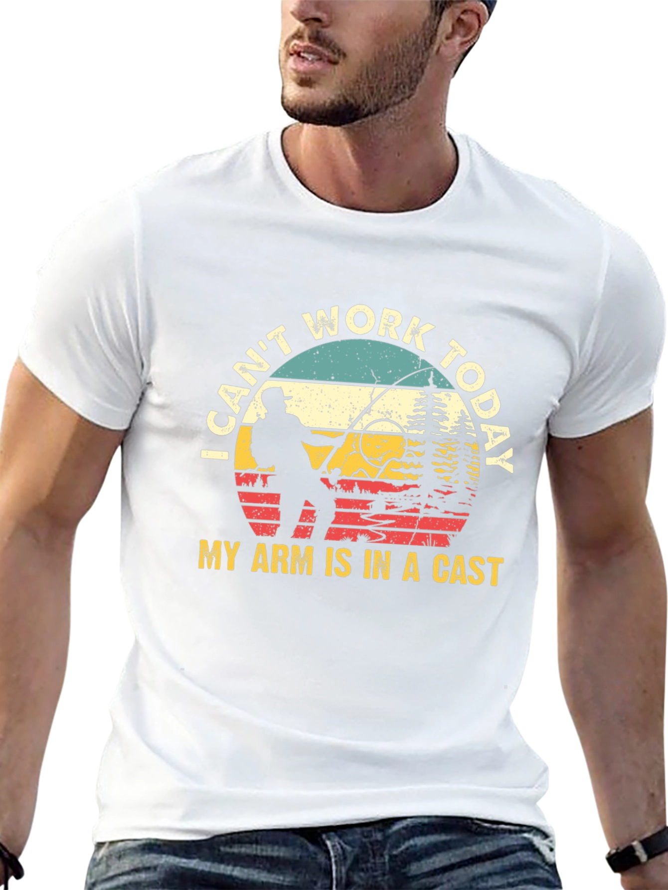 I Cant Work Today Fishing T-Shirt
