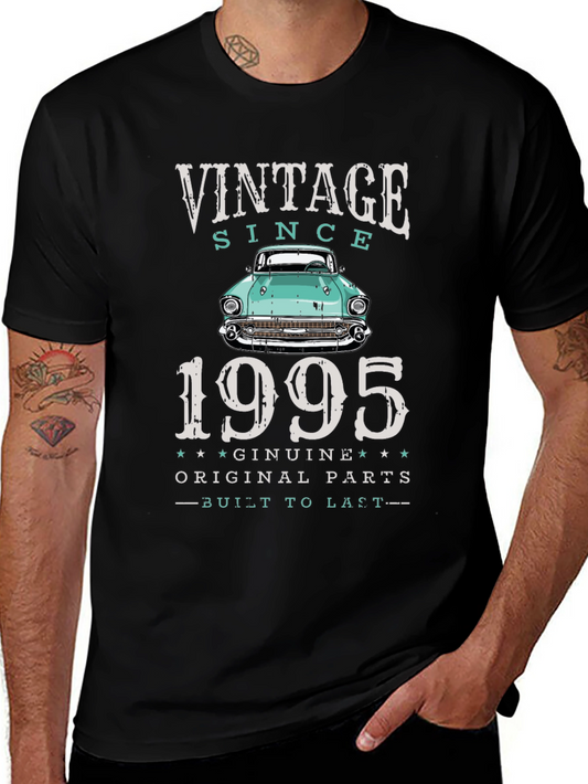 Vintage Since 1995 Classic Car Graphic T-Shirt