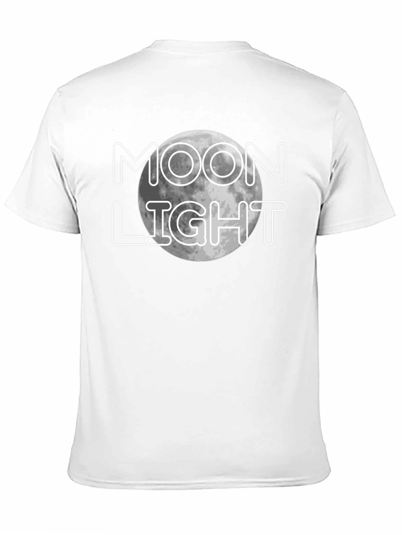 Moonlight Graphic Print Black T-Shirt